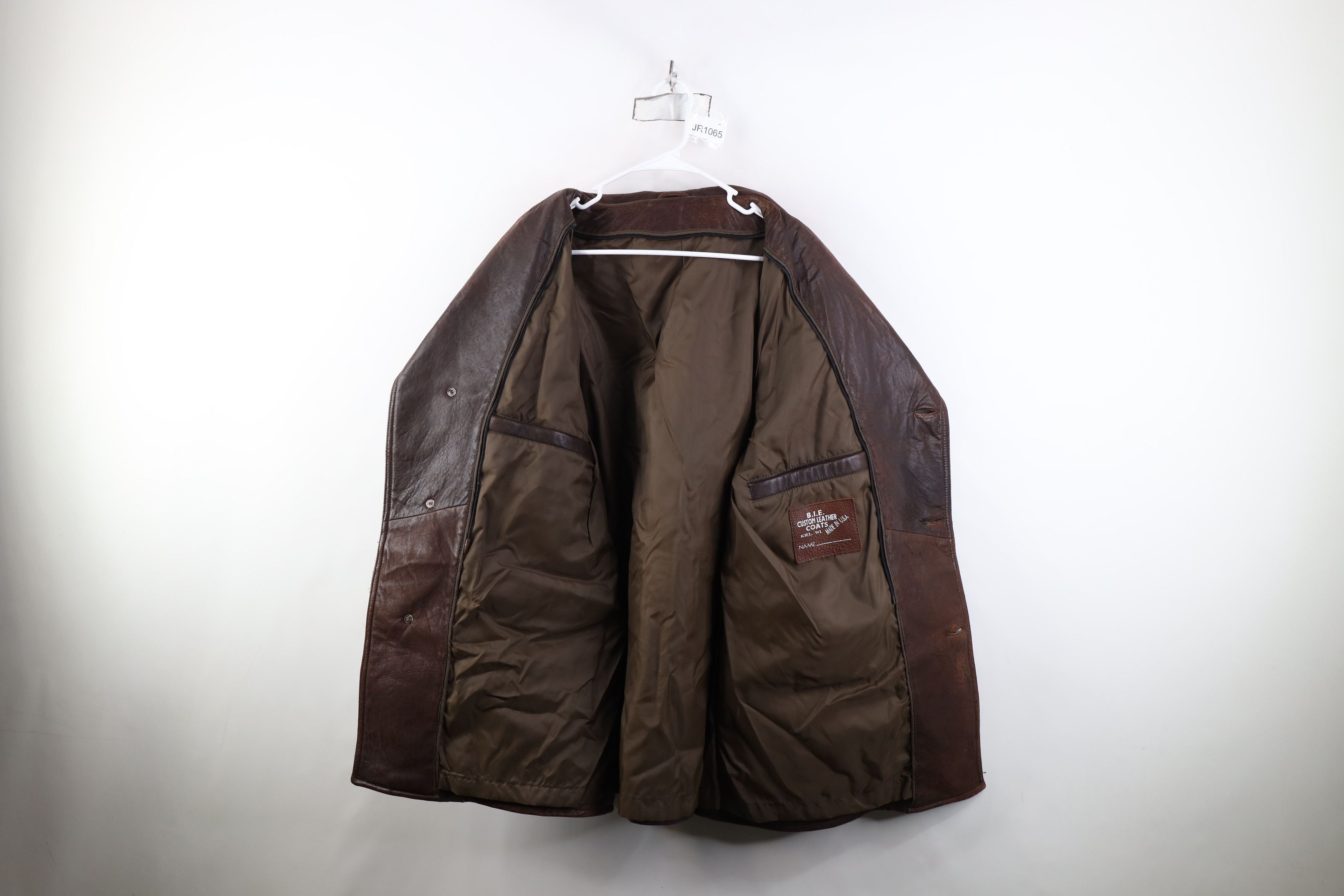 Vintage Vintage 90s Streetwear Leather Rancher Jacket Brown USA Size US XXL / EU 58 / 5 - 9 Thumbnail