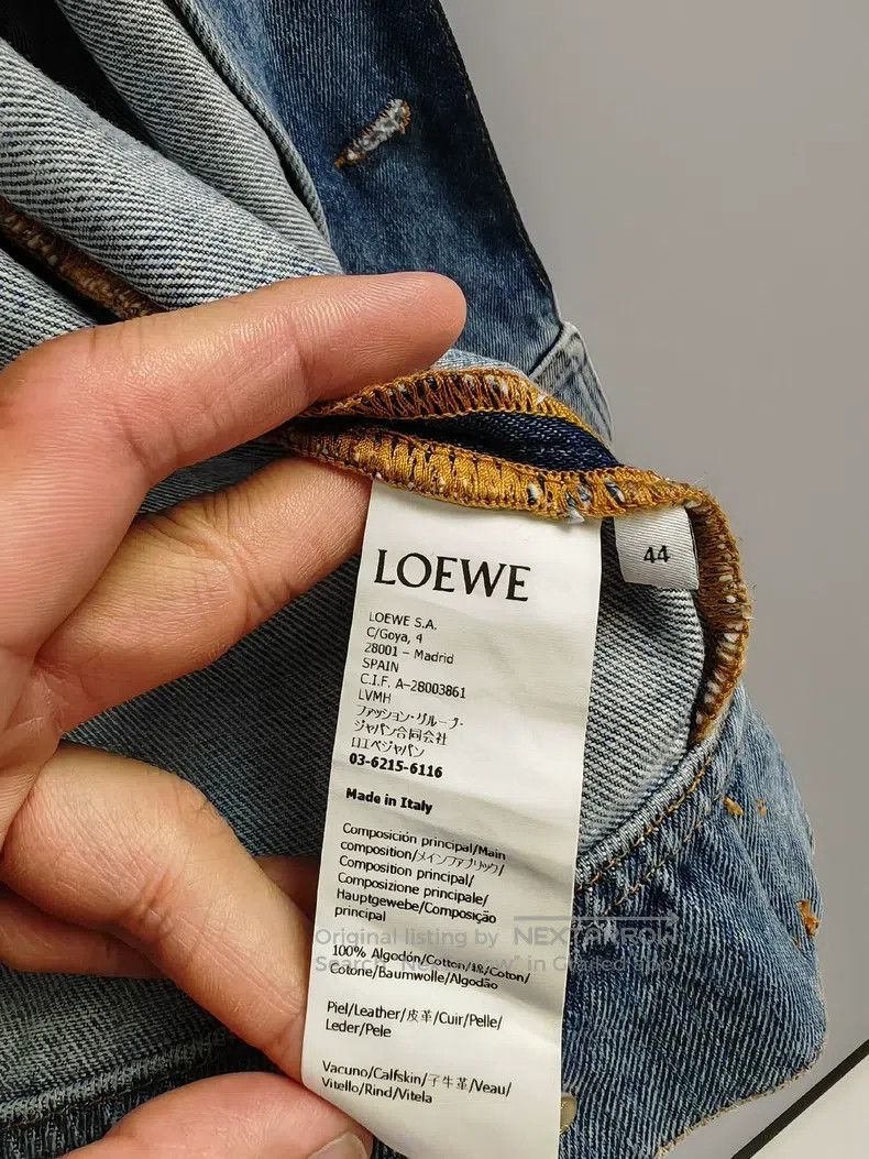 Loewe Loewe Single-Breasted Denim Jacket Size US S / EU 44-46 / 1 - 5 Thumbnail