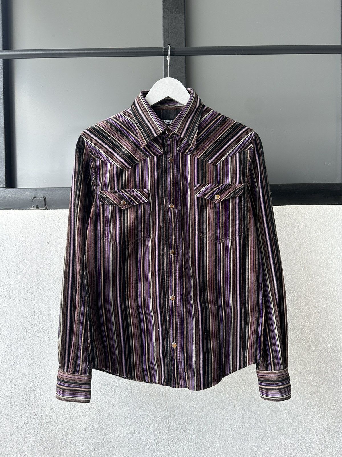 Tornado Mart SS2005 Tornado Mart striped cord western shirt Size US M / EU 48-50 / 2 - 6 Thumbnail