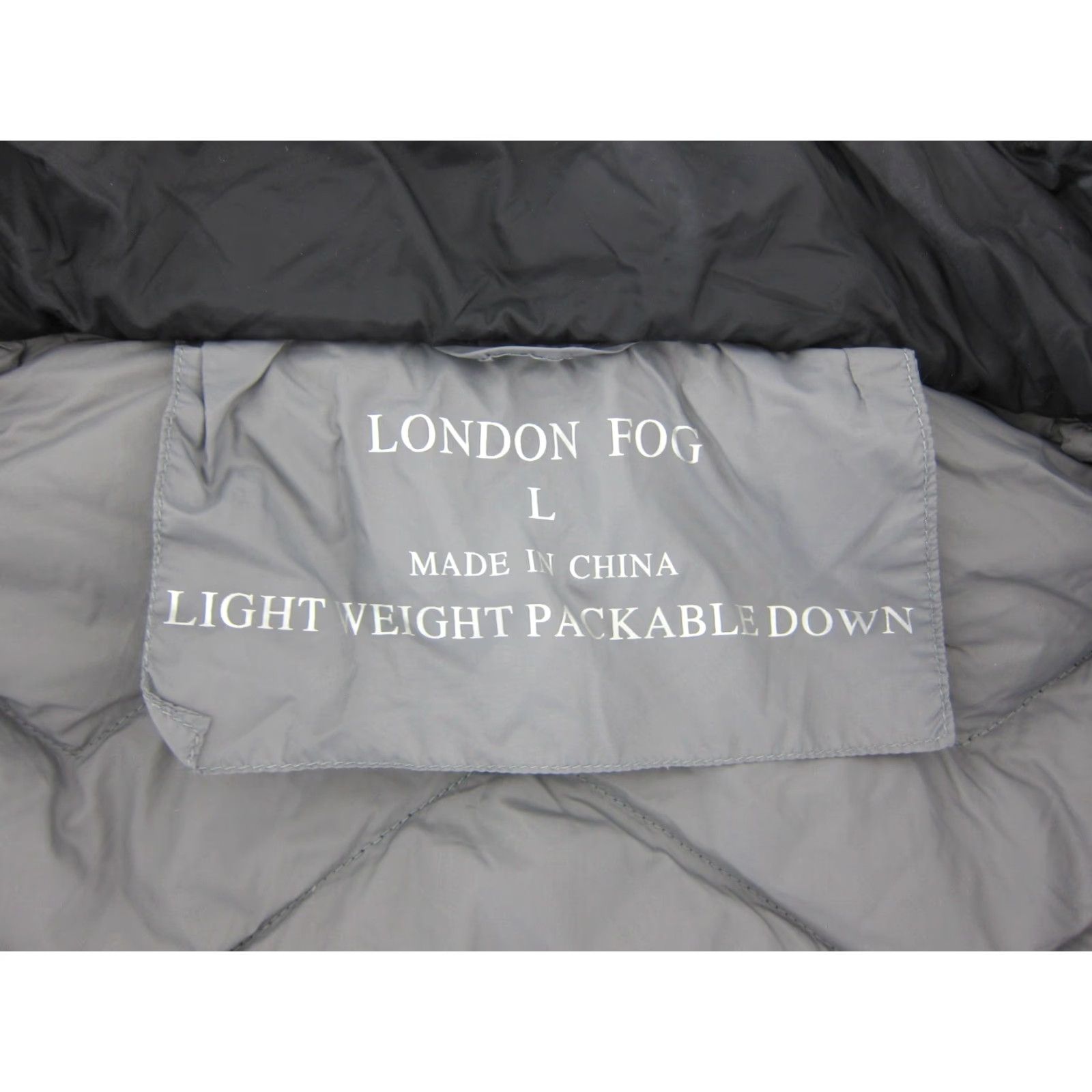 London Fog London Fog Women Jacket Nylon Down Lightweight Hooded Puffer Zip Black L Medium? Size L / US 10 / IT 46 - 3 Thumbnail
