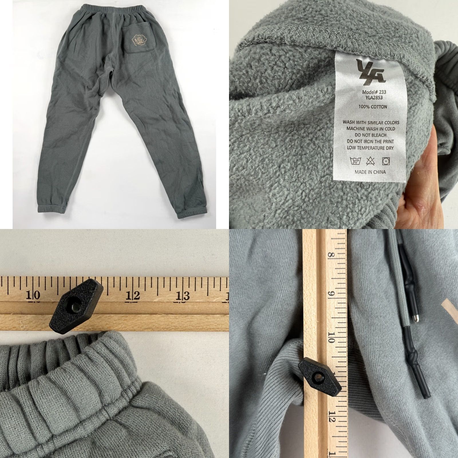 YoungLA YoungLA Immortal Joggers Mens Small Gray Drawstring Gym Sweatpants Size US 29 - 8 Thumbnail