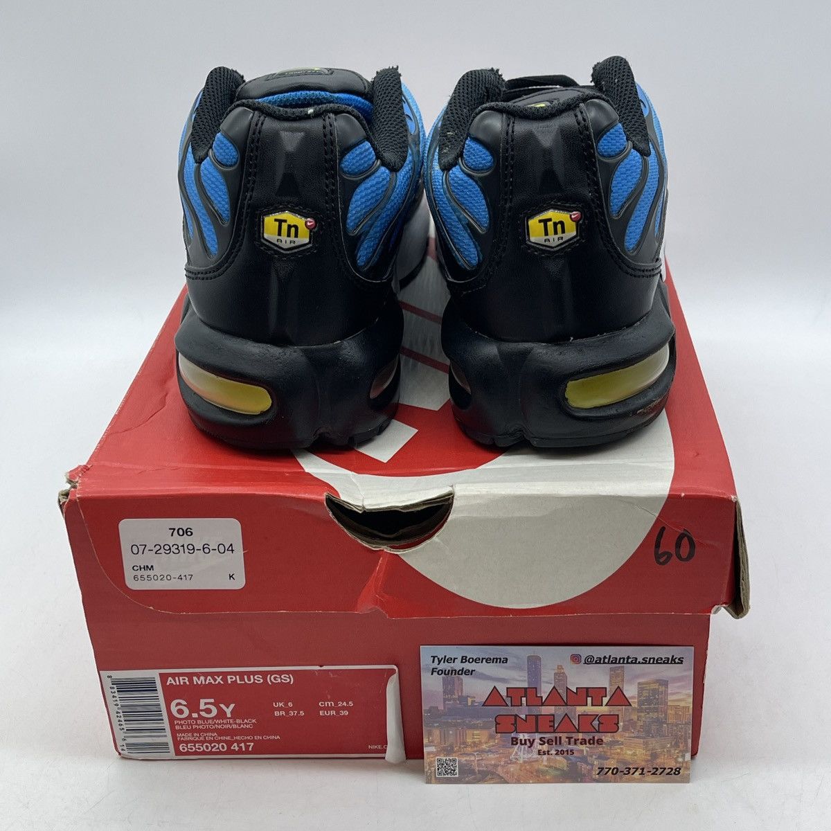 Nike Air max plus photo blue Size US 6.5 / EU 39-40 - 3 Thumbnail
