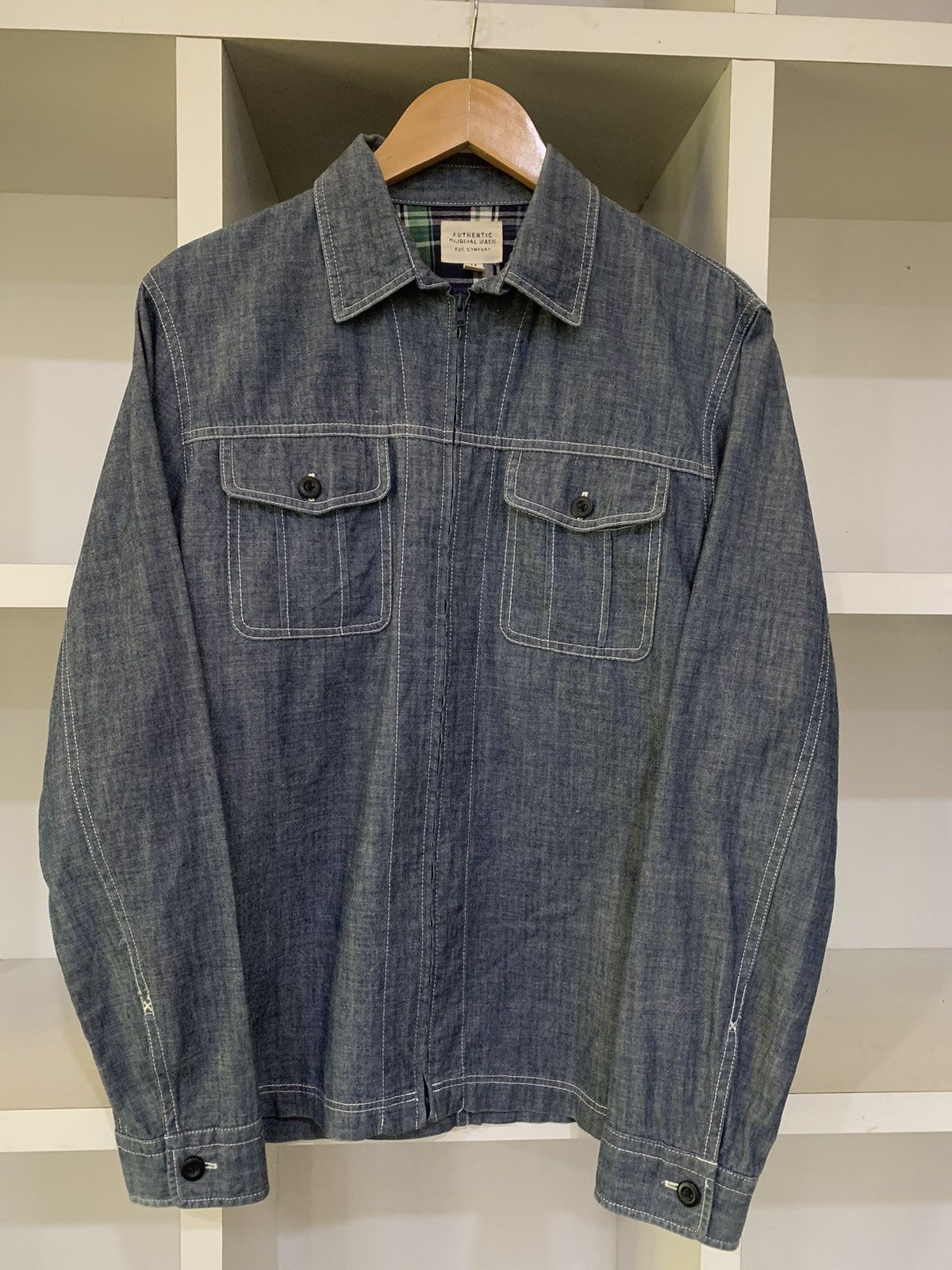 Uniqlo Uniqlo Zipper denim jacket Size US M / EU 48-50 / 2 - 6 Thumbnail