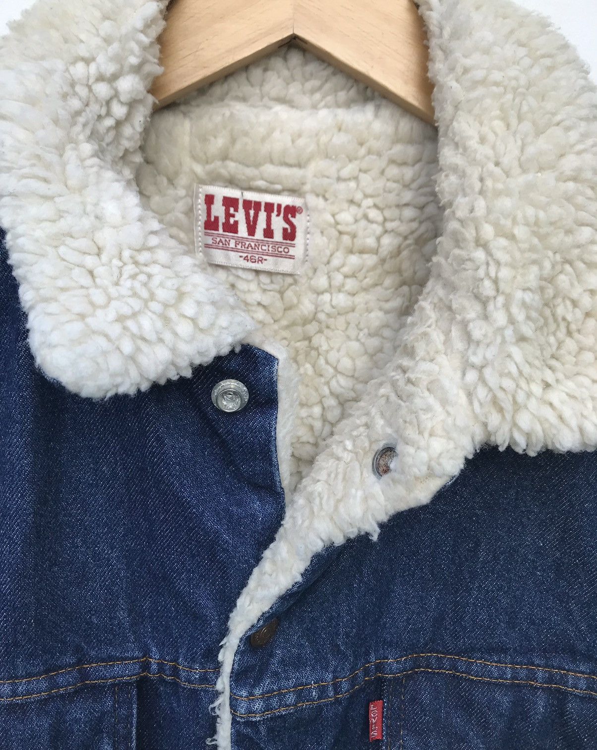 Levi's Vintage Levis Usa Denim Sherpa Lining Trucker Jacket Size US M / EU 48-50 / 2 - 3 Thumbnail