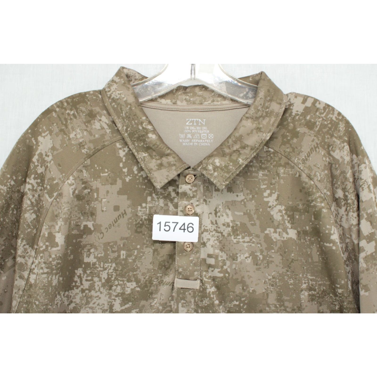 Vintage ZTN Polo Shirt Mens 2XL Green Digitized Camo Short Sleeve Zipper sleeve Pocket Polo Shirt Mens 2XL Green Digitized Camo Short Sleeve Zipper Pocket Size US XXL / EU 58 / 5 - 7 Thumbnail