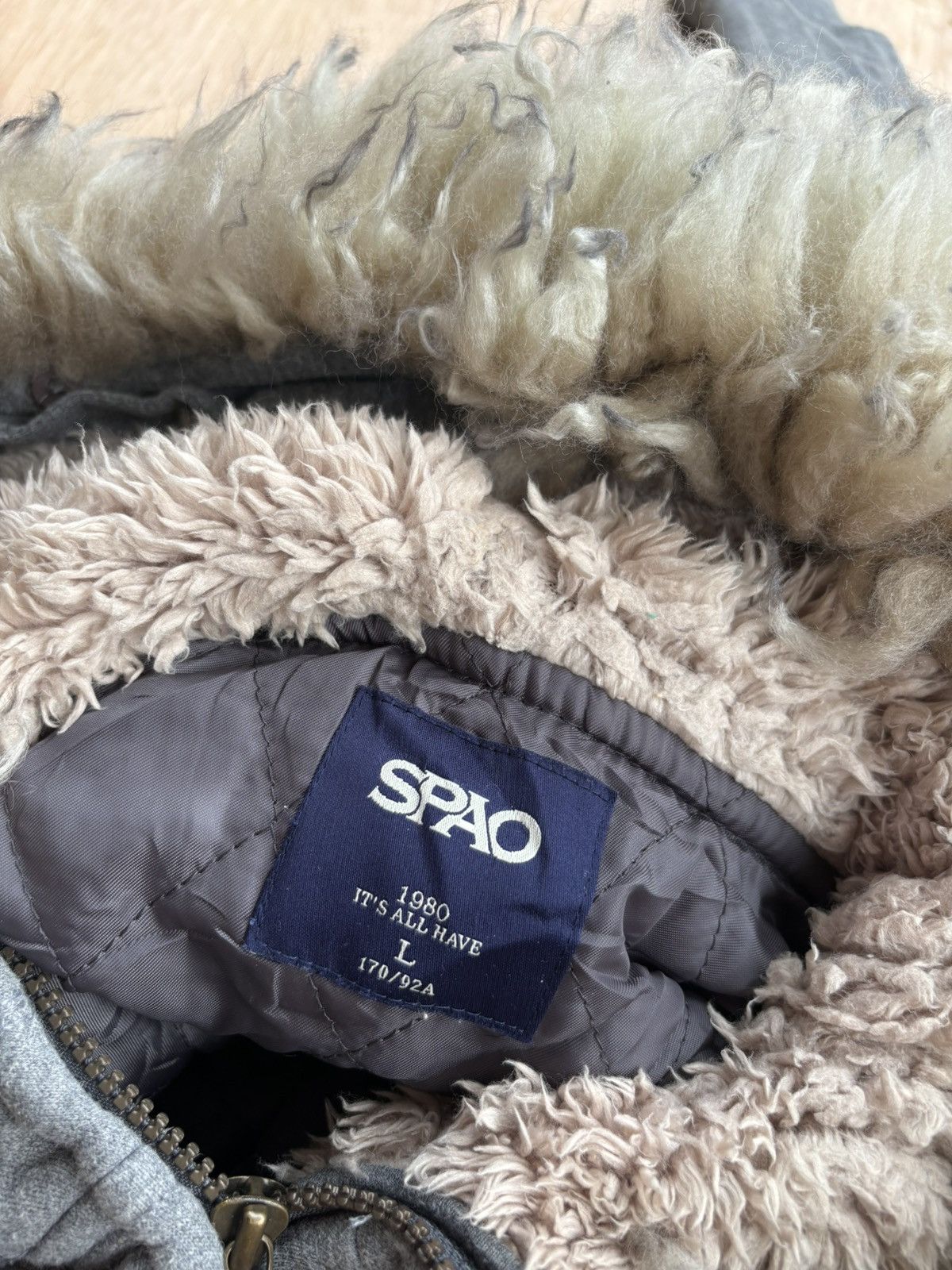 If Six Was Nine × Japanese Brand × Le Grande Bleu (L.G.B.) Fur Hoodie Spao Stable Ifsixwasnine LGB Style Size US L / EU 52-54 / 3 - 5 Thumbnail