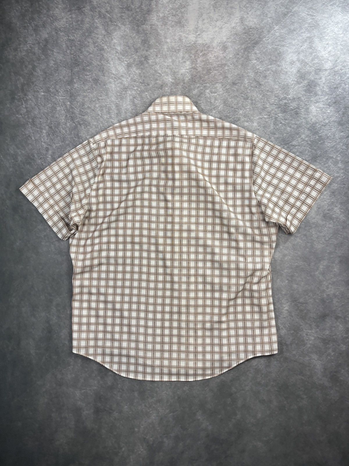 Vintage 1960s Sheer Shortsleeve Shirt True Vintage Mesh Straight Hem Size US M / EU 48-50 / 2 - 8 Thumbnail