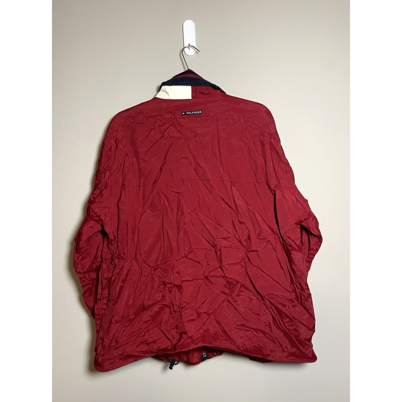 Tommy Hilfiger VINTAGE Tommy Hilfiger Jacket Men XL Red 90s Bomber Zip Snap Logo Zipper Athletic Casual Travel Fall Spring Girls? Mens Size US XL / EU 56 / 4 - 6 Thumbnail