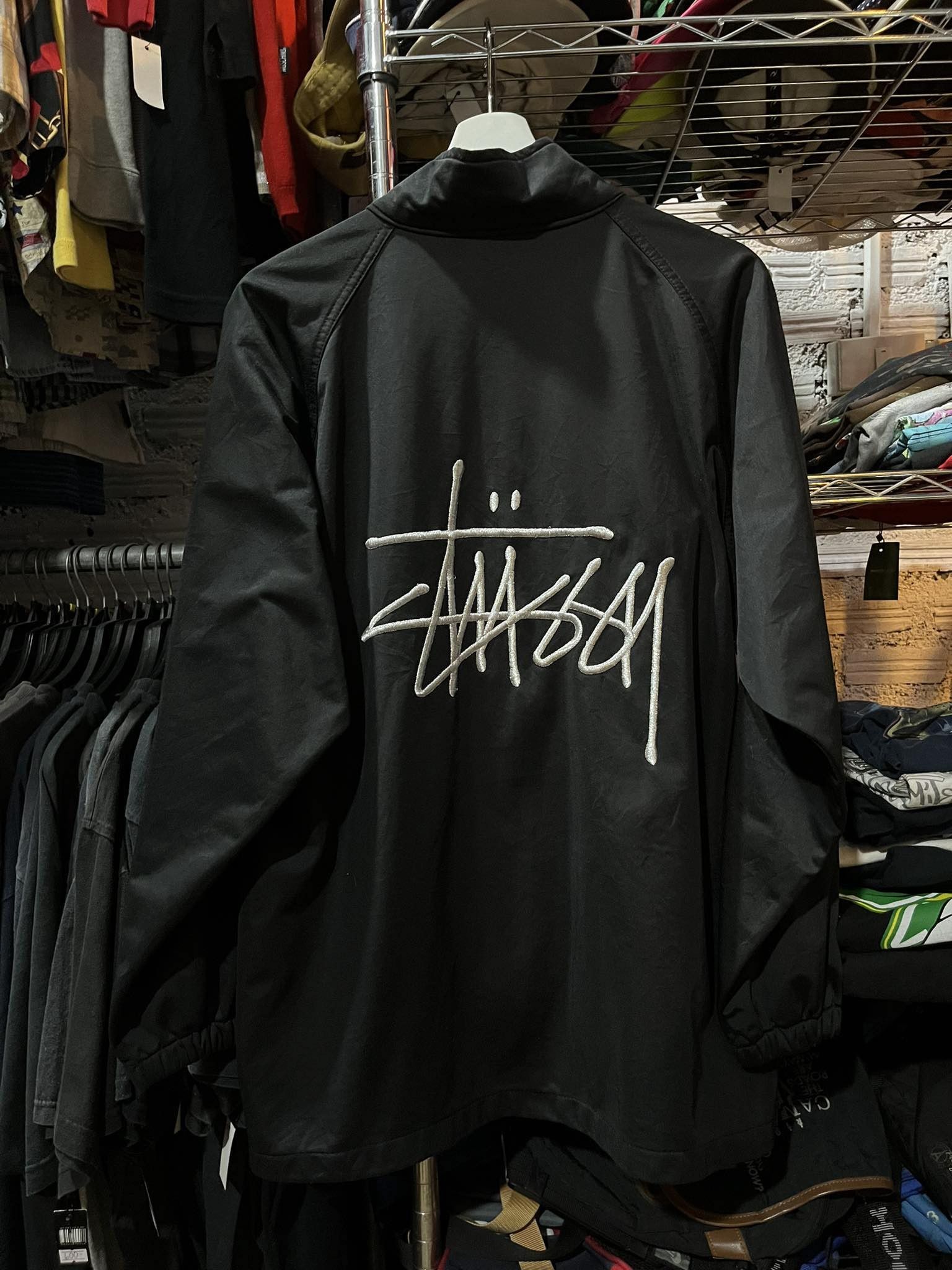 Stussy track jacket good Large