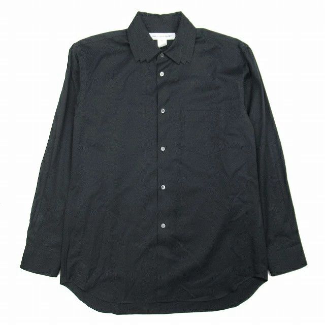 Comme des Garcons SHIRT Shirt Notched collar Long sleeves button cotton Black Size US M / EU 48-50 / 2 - 1 Thumbnail