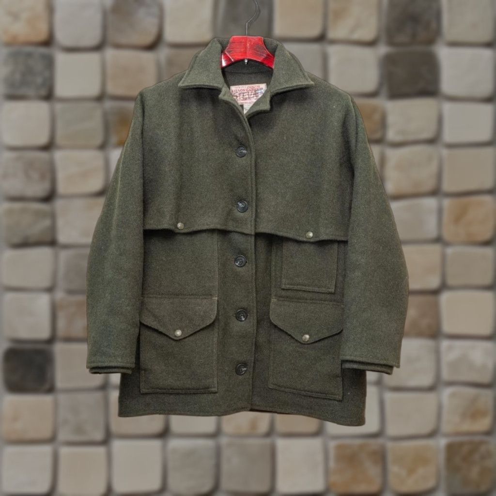 Filson VINTAGE FILSON Double Mackinaw Cruiser Jacket USA Made Green Wool Size M Mens WomenS 80s Size US M / EU 48-50 / 2 - 1 Thumbnail