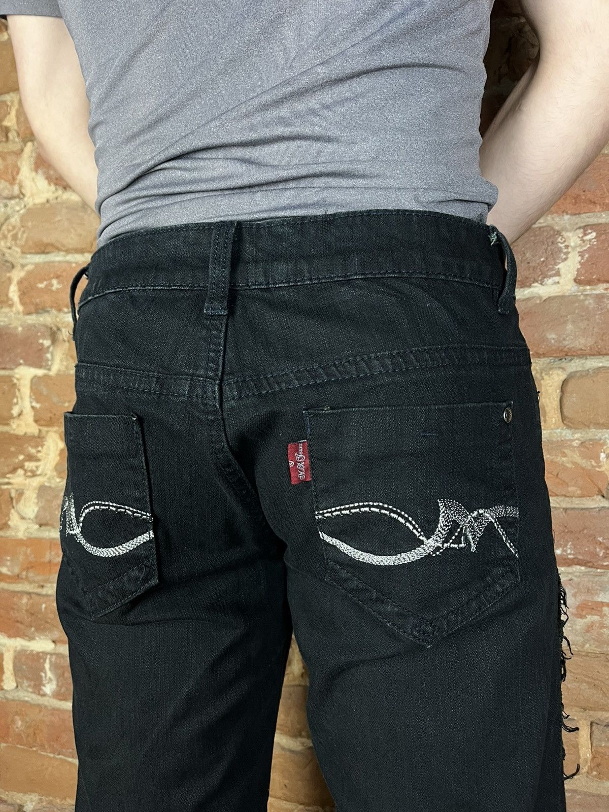 Handmade Handmade custom denim jeans flared pants reworked grunge Size US 31 - 8 Thumbnail