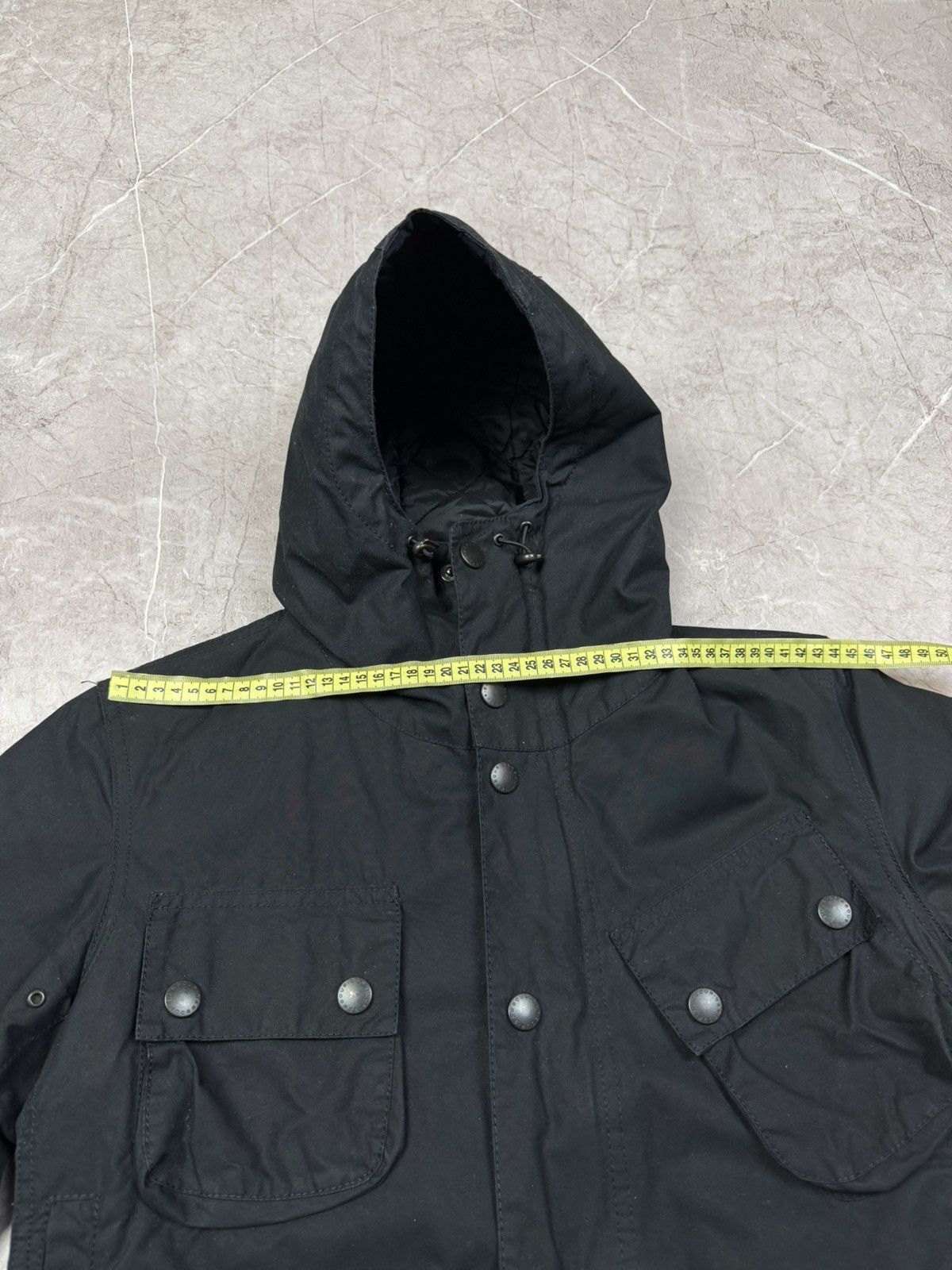 Barbour Barbour Retail Fog Parka Black Waxed Cotton Small Size US S / EU 44-46 / 1 - 16 Thumbnail