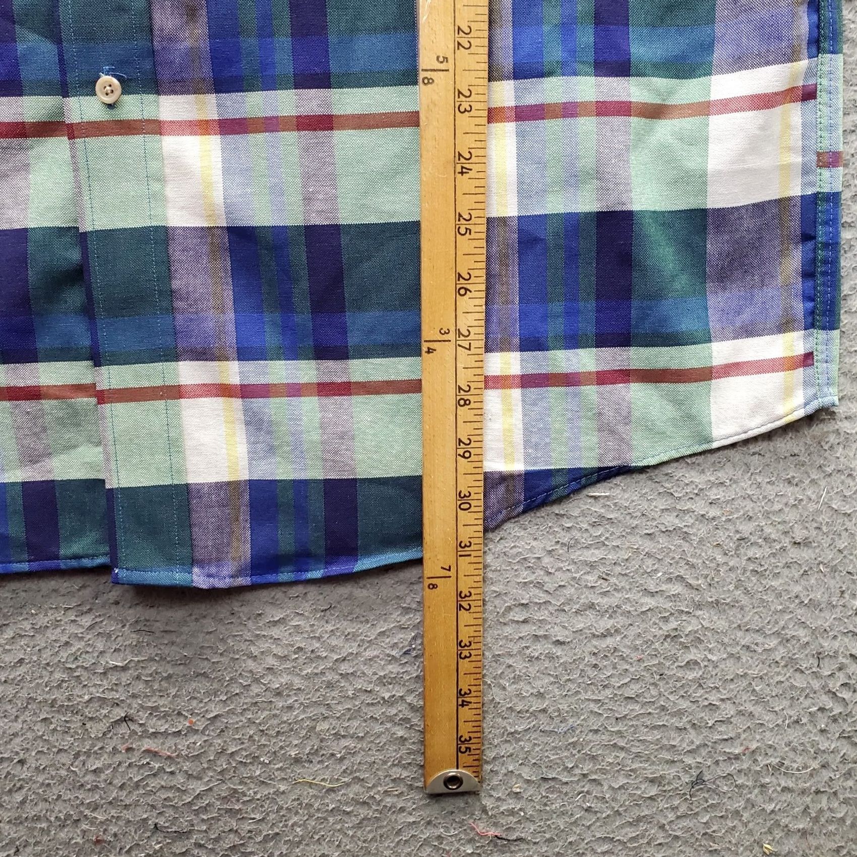Vintage John Ashford Shirt Mens L Multi Plaid Oxford Collar Button-Down EUC Size US L / EU 52-54 / 3 - 3 Thumbnail