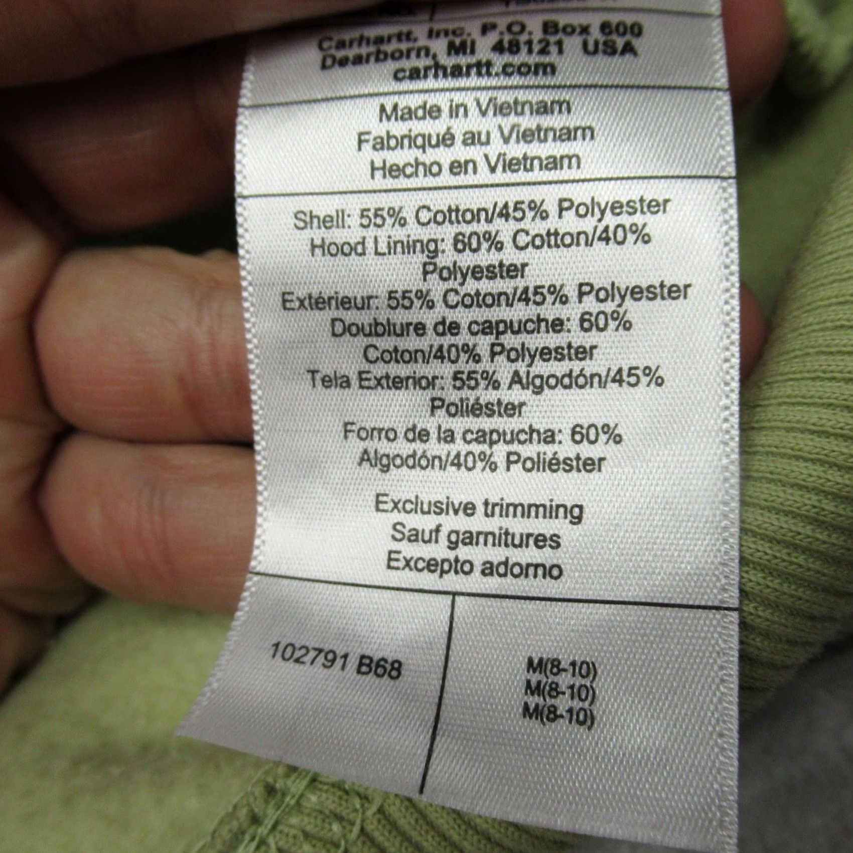 Carhartt Carhartt Hoodie Womens Medium Lime Logo Sleeve Graphic Relaxed Fit Heavyweight Size M / US 6-8 / IT 42-44 - 5 Thumbnail
