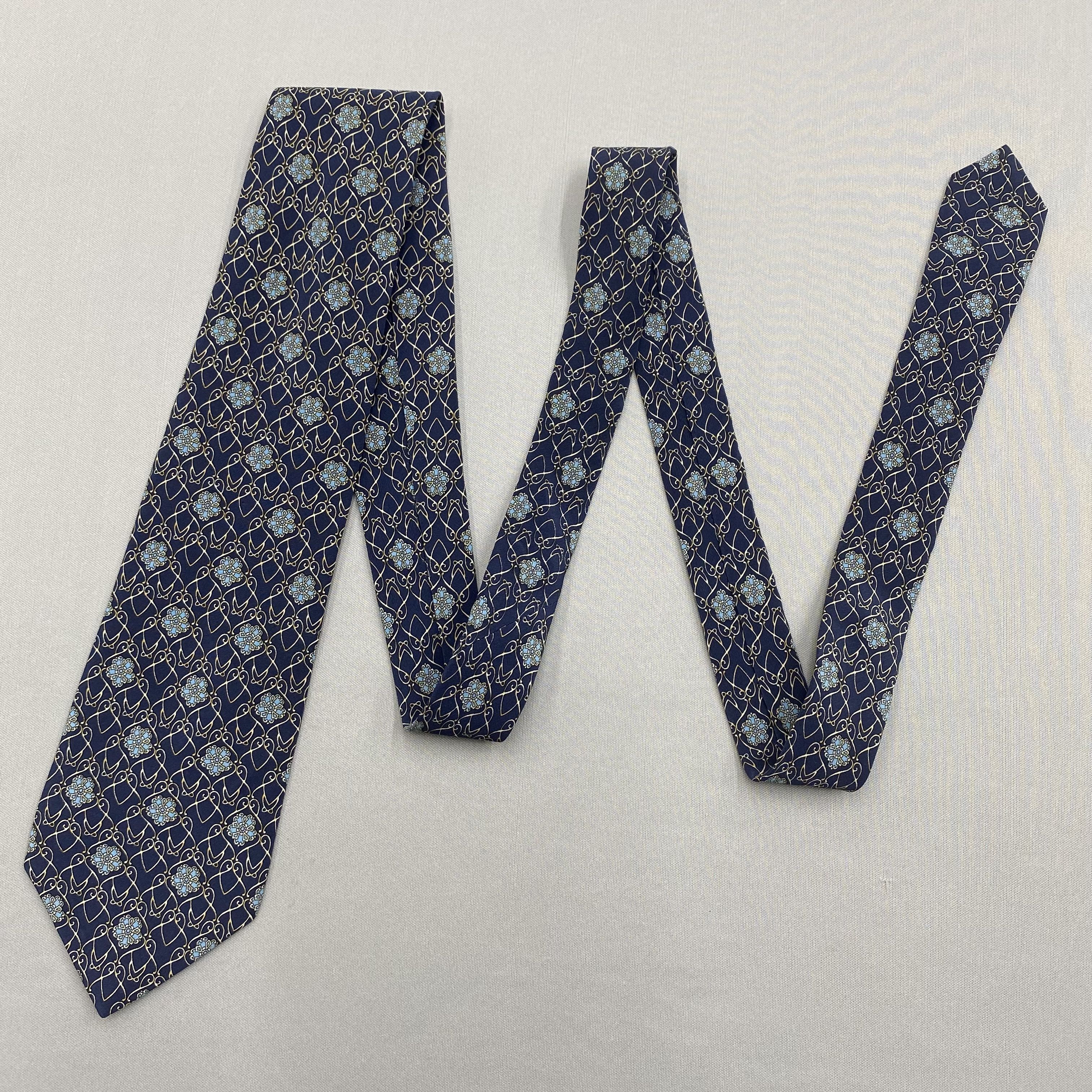 Japanese Brand Vintage Nina Ricci SILK Necktie Cravate Pure Silk Neck Tie Size ONE SIZE - 5 Thumbnail