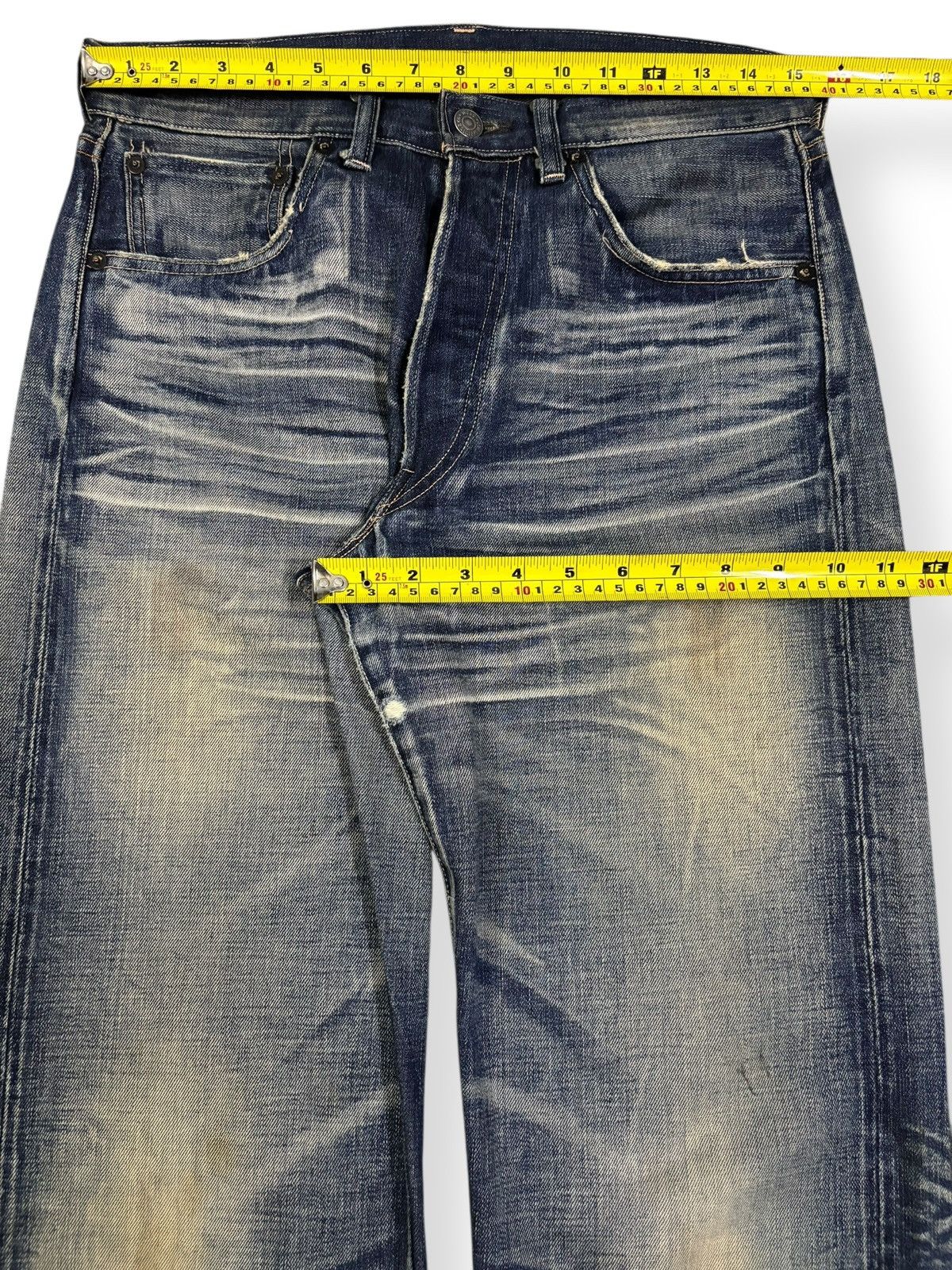 Levi's Vintage 70s Levis 501XX Big E Selvedge Mud Wash Jeans Repro Size US 31 - 15 Thumbnail