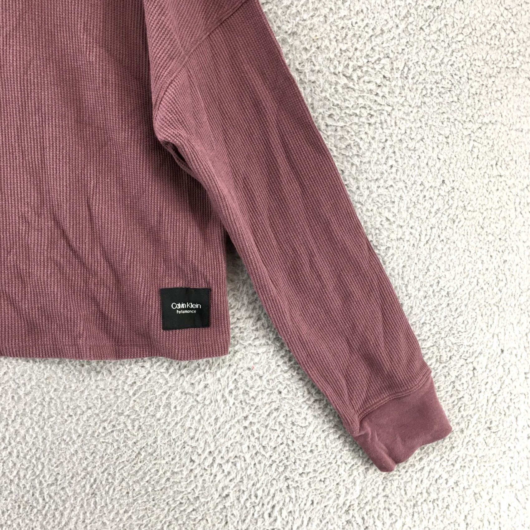 Calvin Klein Calvin Klein Turtleneck Sweater Women XL Purple Waffle Knit Pullover Long Sleeve Size XL / US 12-14 / IT 48-50 - 3 Thumbnail