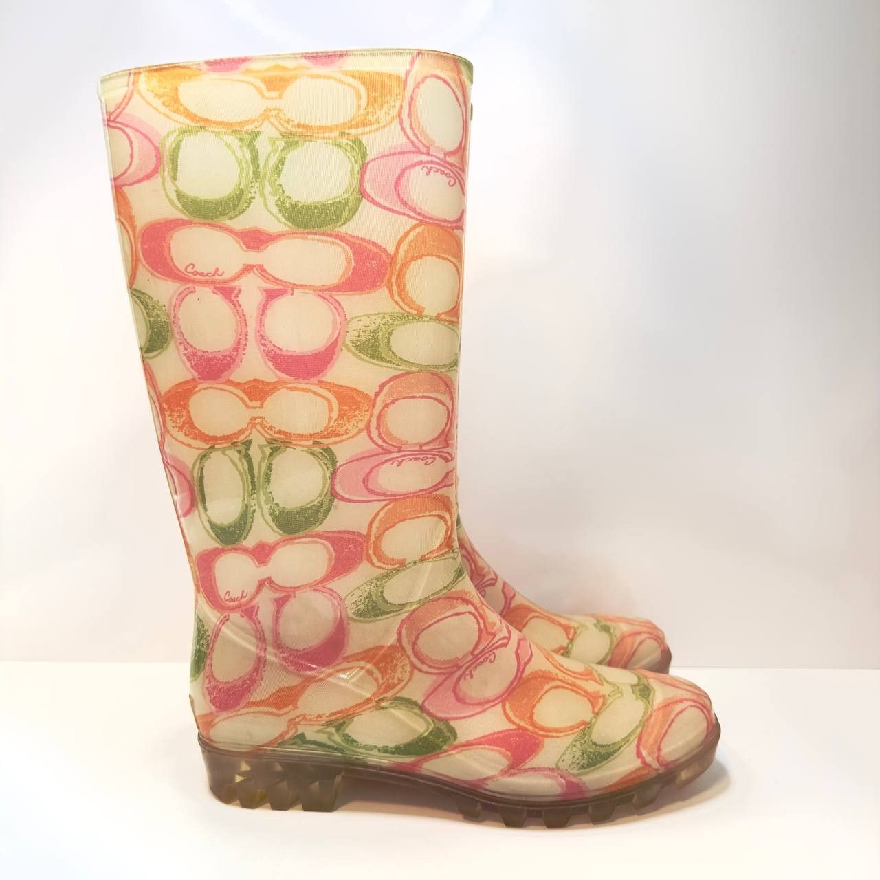 Coach Coach Poppy Pixy Dream Signature Print Rain Boots –Size US 9 Size US 9 / IT 39 - 3 Thumbnail