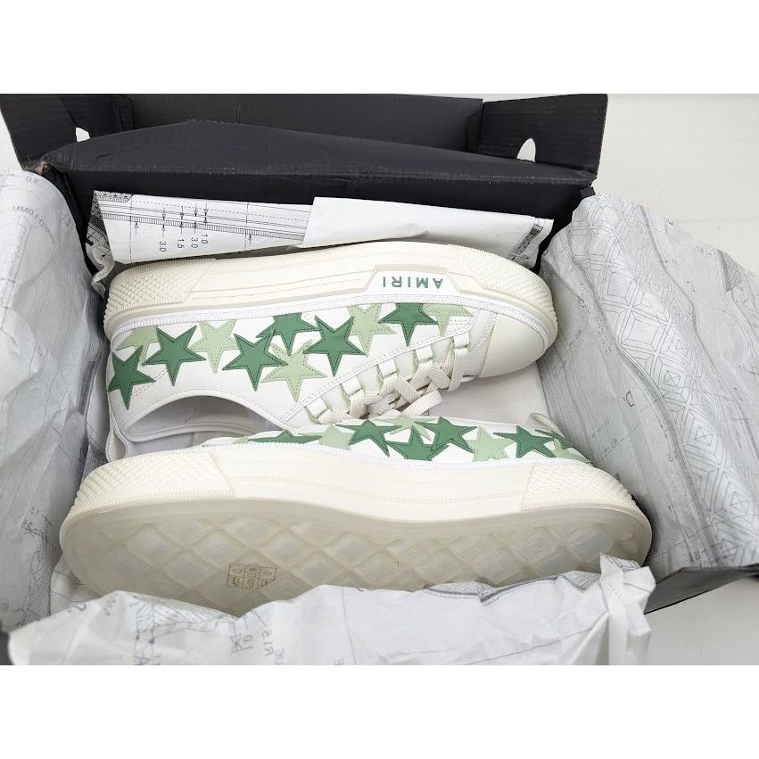 Amiri o1rshd1 Stars Court Low-Top Sneakers in Mint Size US 10 / EU 43 - 23 Thumbnail