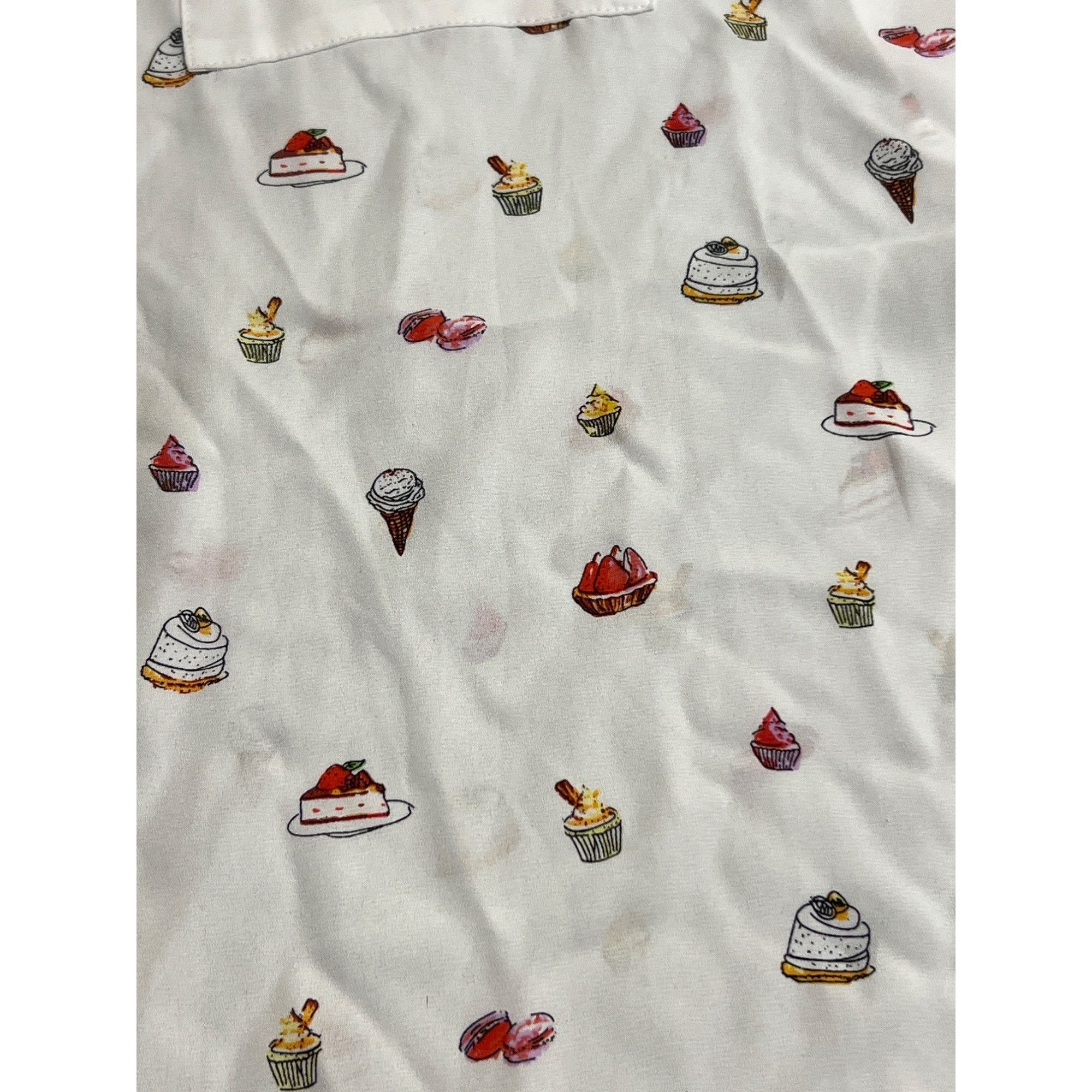 Other Lila Rose Womens Sleeveless Blouse Dessert Print Button Fron Size M / US 6-8 / IT 42-44 - 2 Thumbnail
