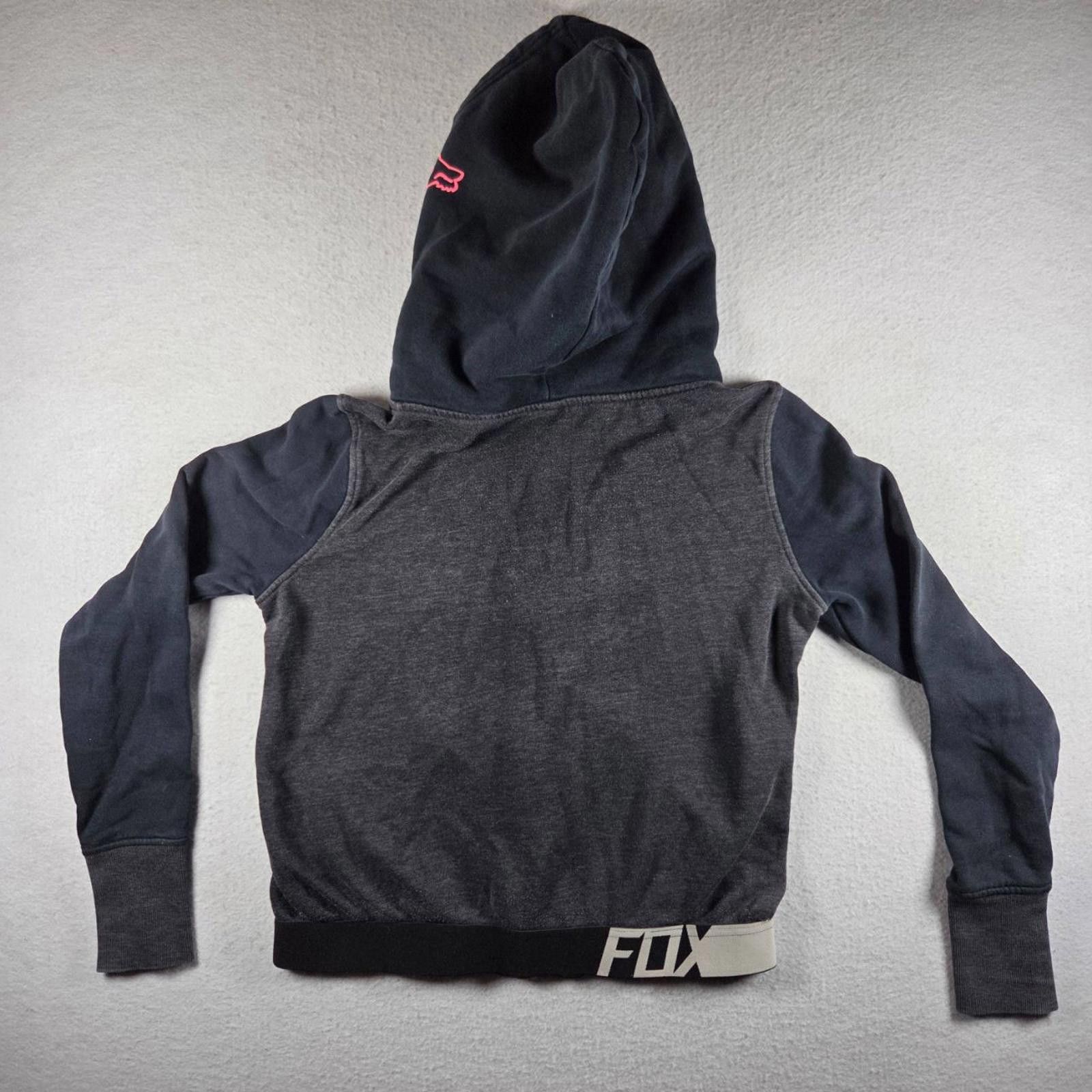 Fox Racing Fox Racing Womens Sm Grey Black Pink Motocross Hoodie Flaws Size S / US 4 / IT 40 - 8 Thumbnail