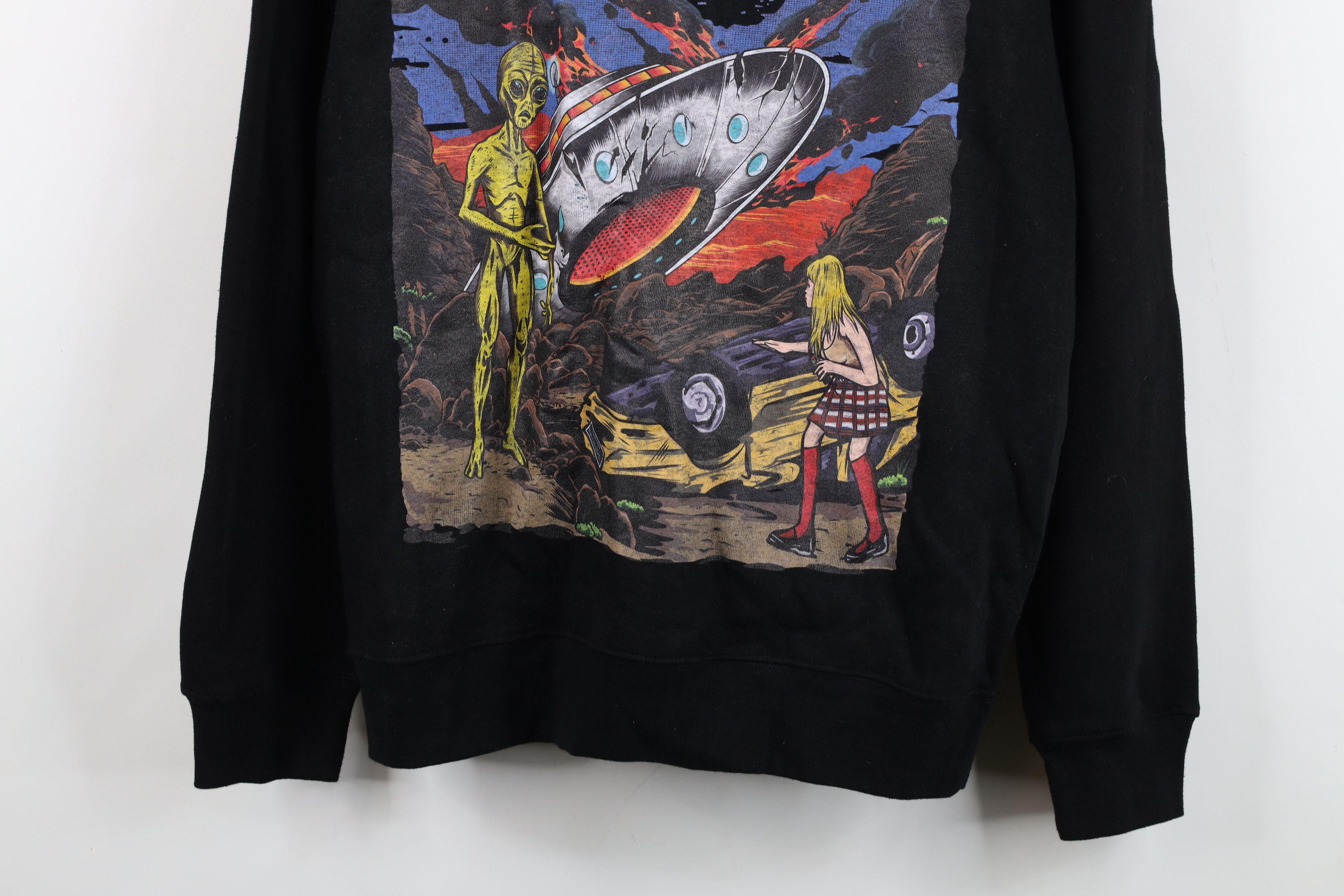 Vintage Y2K Streetwear Roswell Alien Crewneck Sweatshirt Black Size US M / EU 48-50 / 2 - 3 Thumbnail