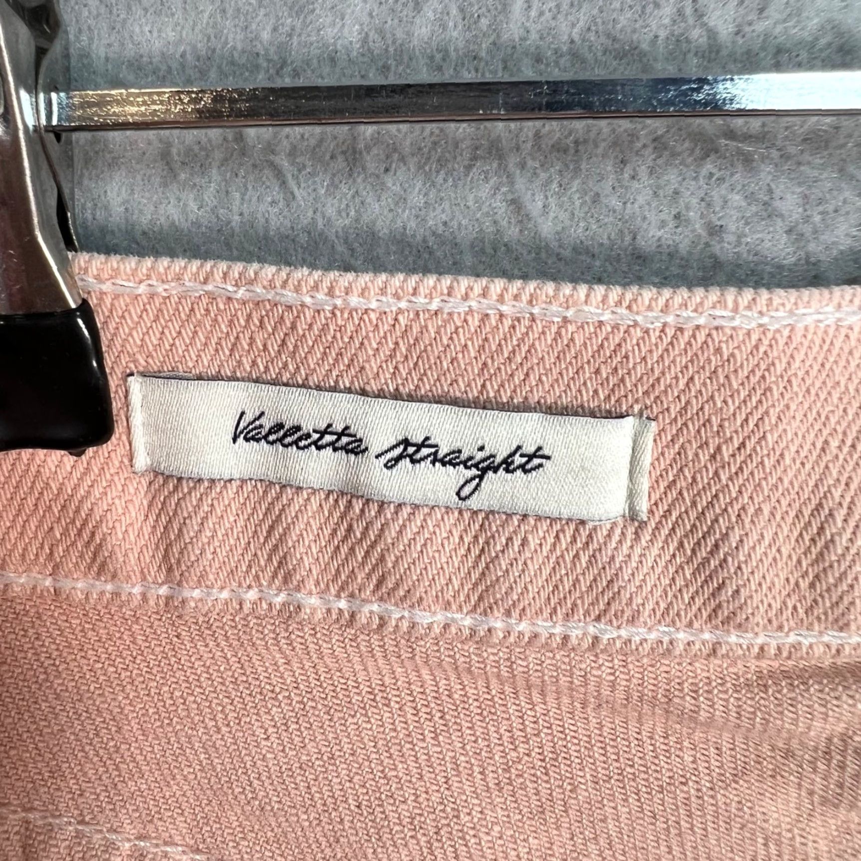 Denime McGuire Valletta Straight Light Pink Frayed Hem Jeans Size 26 Denim Womens Size 26" / US 2 / IT 38 - 4 Thumbnail