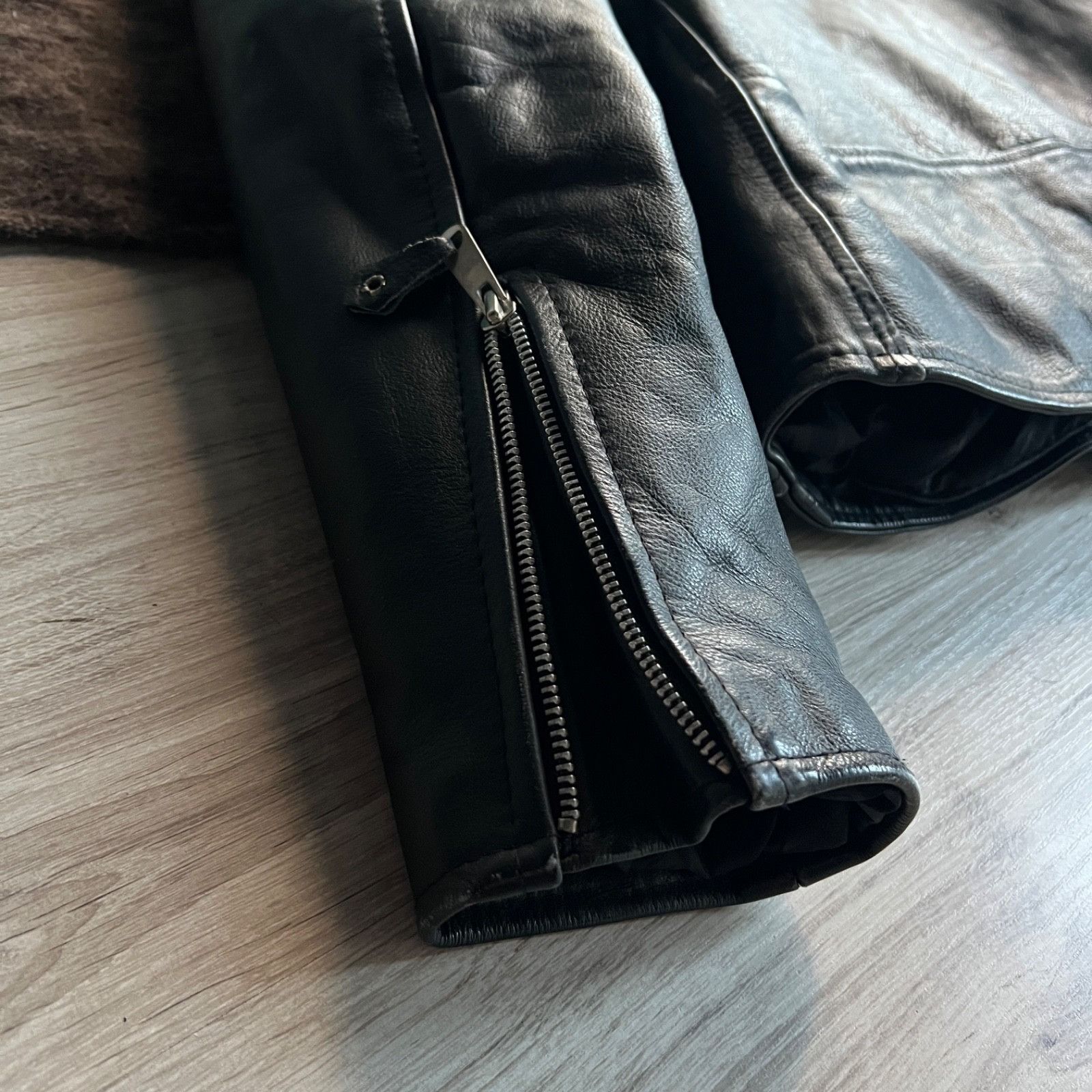 Leather Akaso Vintage Leather Motorcycle Biker Jacket 9722AC Size US M / EU 48-50 / 2 - 10 Thumbnail