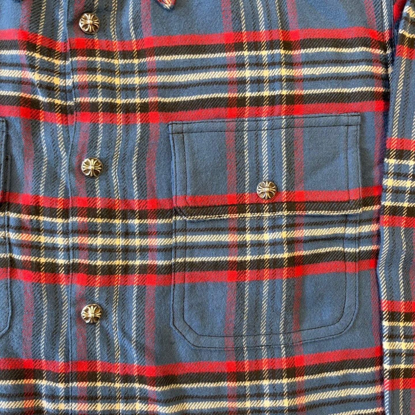 Chrome Hearts Chrome Hearts Blueberry Wine Harvester Plaid Shirt Size US S / EU 44-46 / 1 - 4 Thumbnail