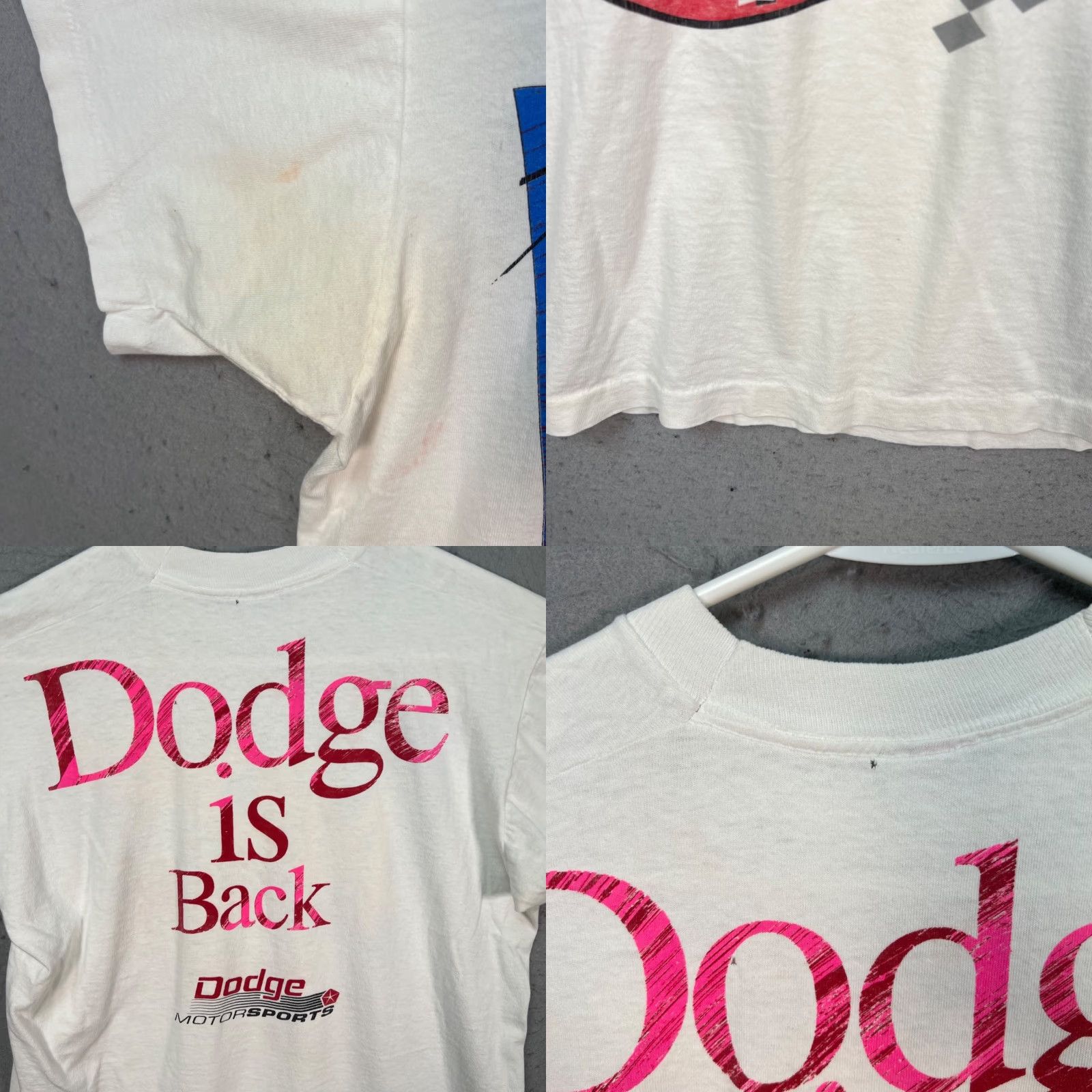 Fruit Of The Loom VTG IROC Trans Am Tommy Archer Dodge Racing White T-Shirt Mens Medium USD USA Made Size US M / EU 48-50 / 2 - 8 Thumbnail