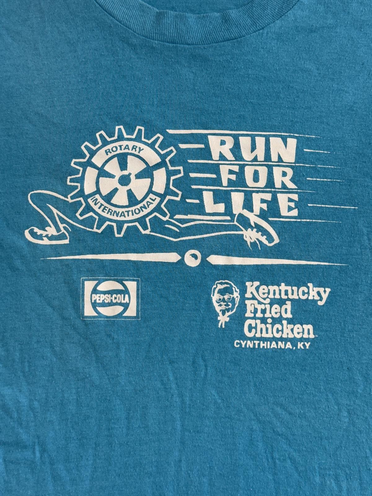 Other Vintage Run For Life T-shirt Pepsi-Cola & KFC Kentucky - M Size US M / EU 48-50 / 2 - 3 Thumbnail