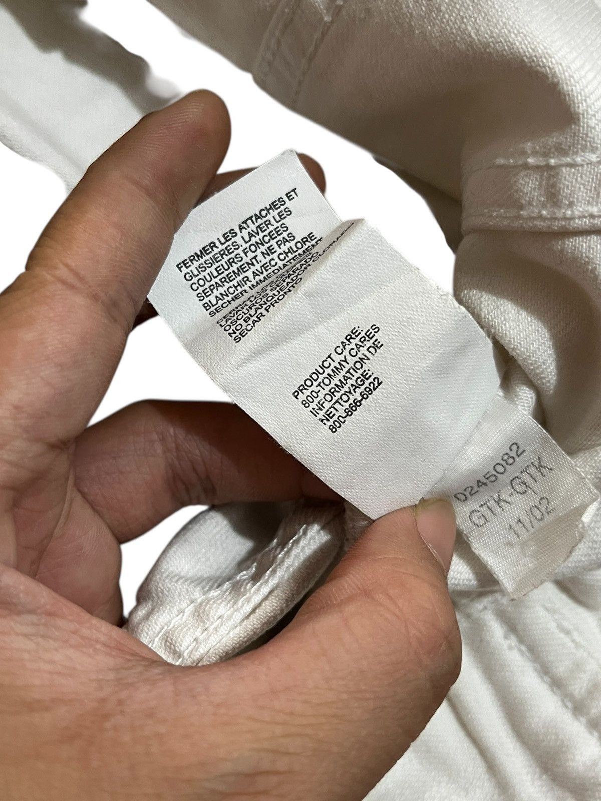 Tommy Hilfiger 1990s Tommy Hilfiger White Jeans Jacket Size S / US 4 / IT 40 - 7 Thumbnail