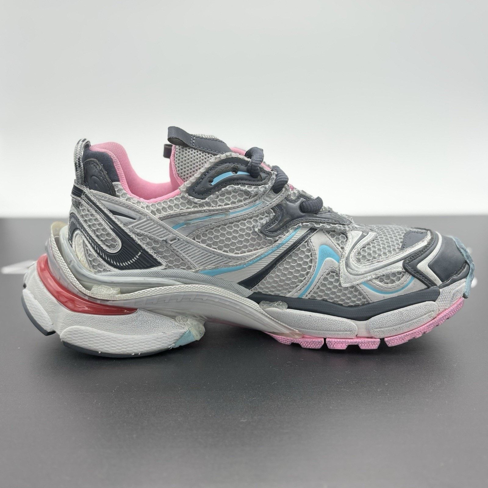 Balenciaga Balenciaga Runner ' Grey Pink Blue ' | SUPER CLEAN! Size US 9 / EU 42 - 10 Thumbnail