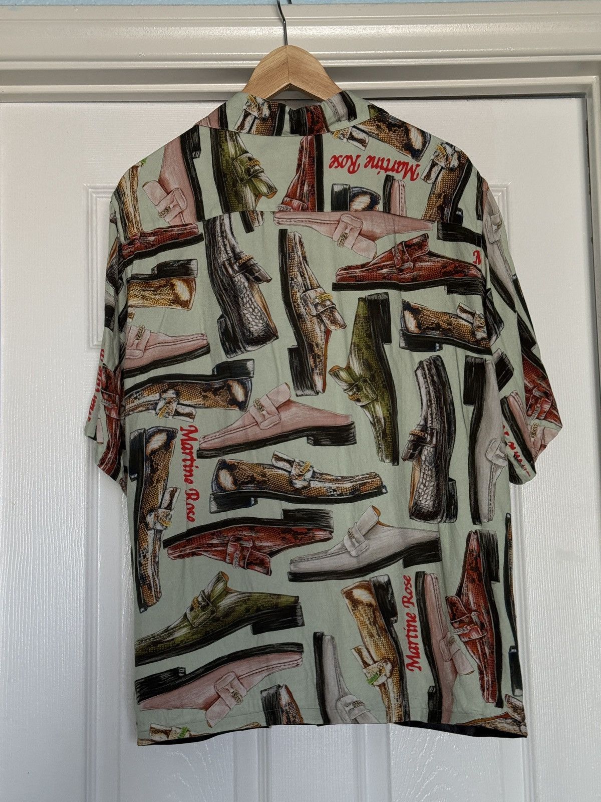 Martine Rose Hawaiian Shirt S/S MINT Shoe Print color Size US M / EU 48-50 / 2 - 2 Thumbnail