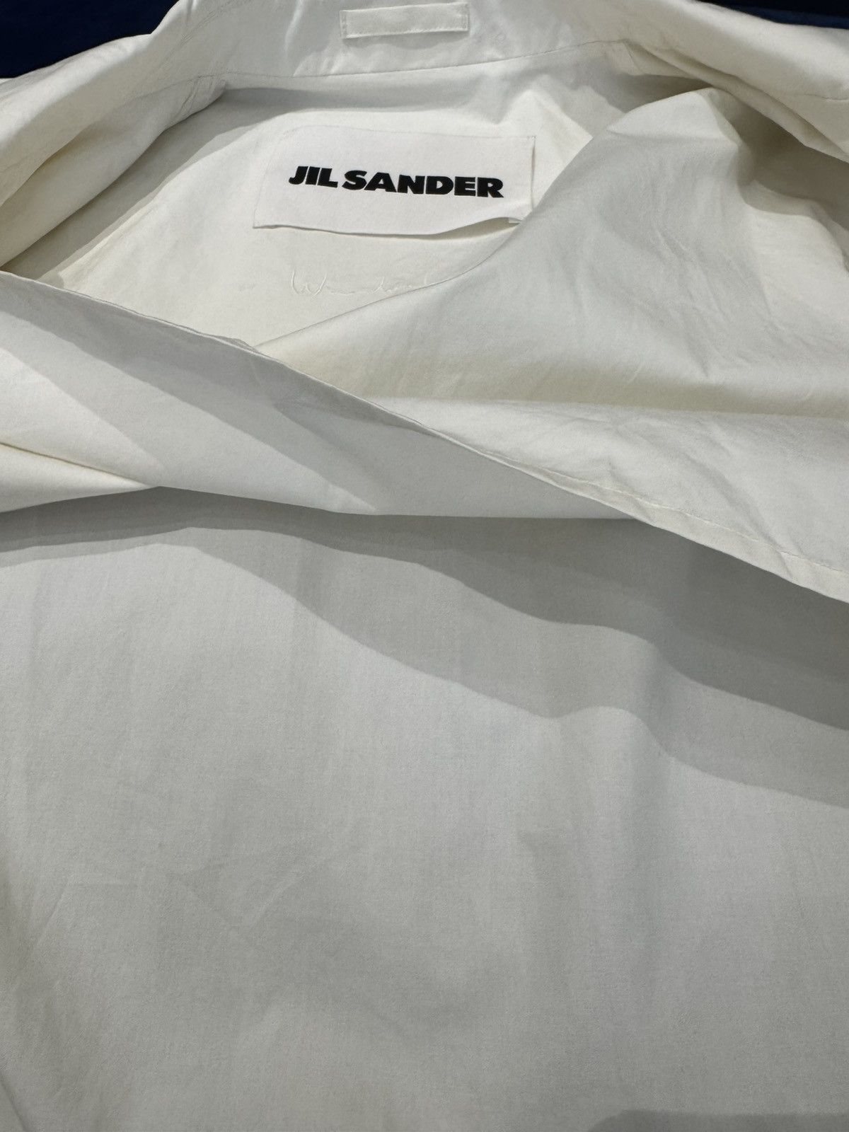 Jil Sander NWT Back Logo Coach Jacket - WHITE, 48 Size US M / EU 48-50 / 2 - 8 Thumbnail