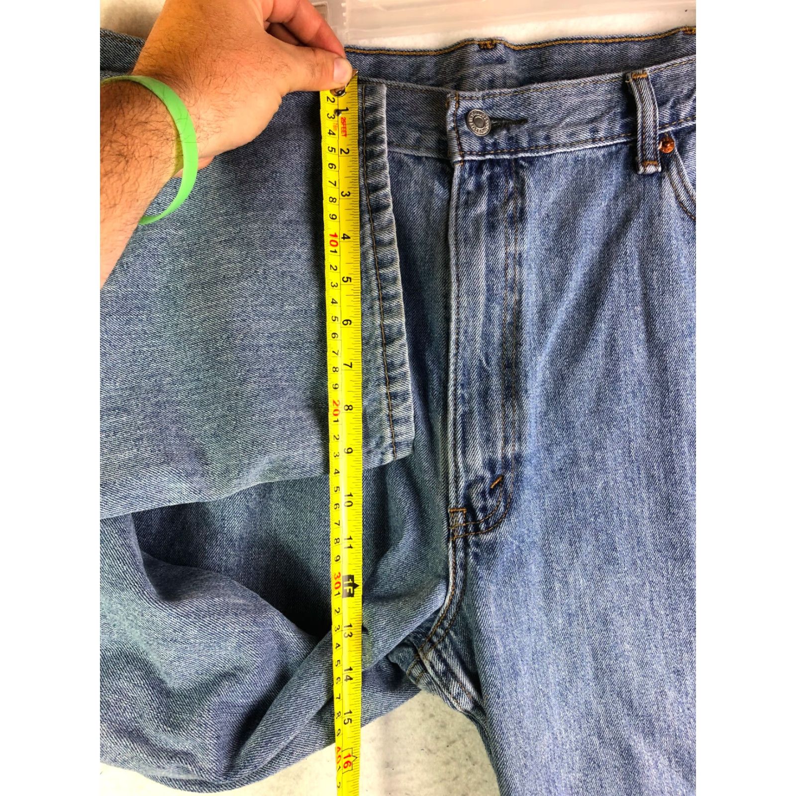 Levi's Levi's 550 High Rise Straight Leg Regular Jeans Mens Size 42x30 Blue Denim Size US 42 / EU 58 - 6 Thumbnail