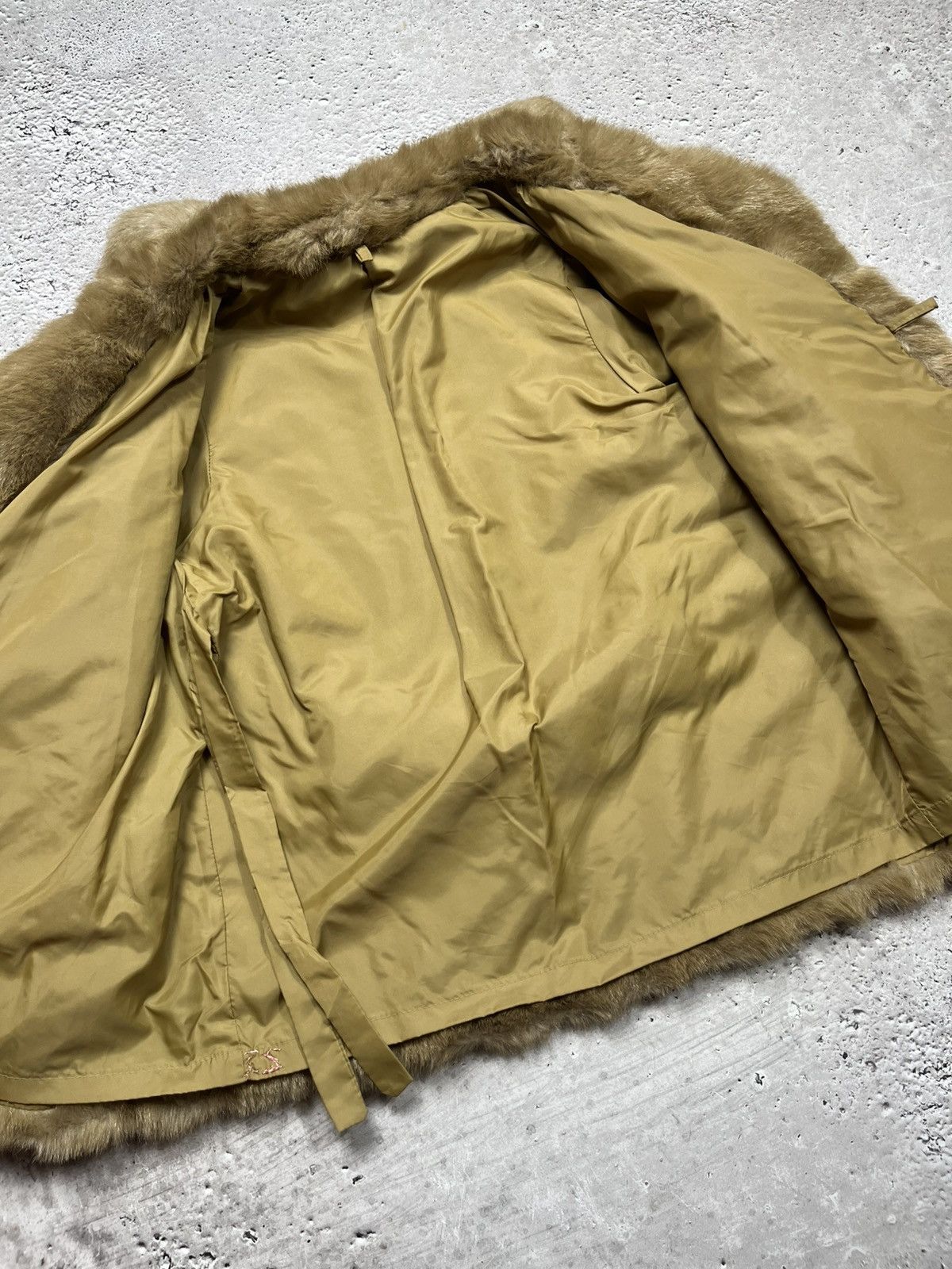 Other Women’s Vintage Faux Fur Coat Brown Jacket Size L / US 10 / IT 46 - 9 Thumbnail
