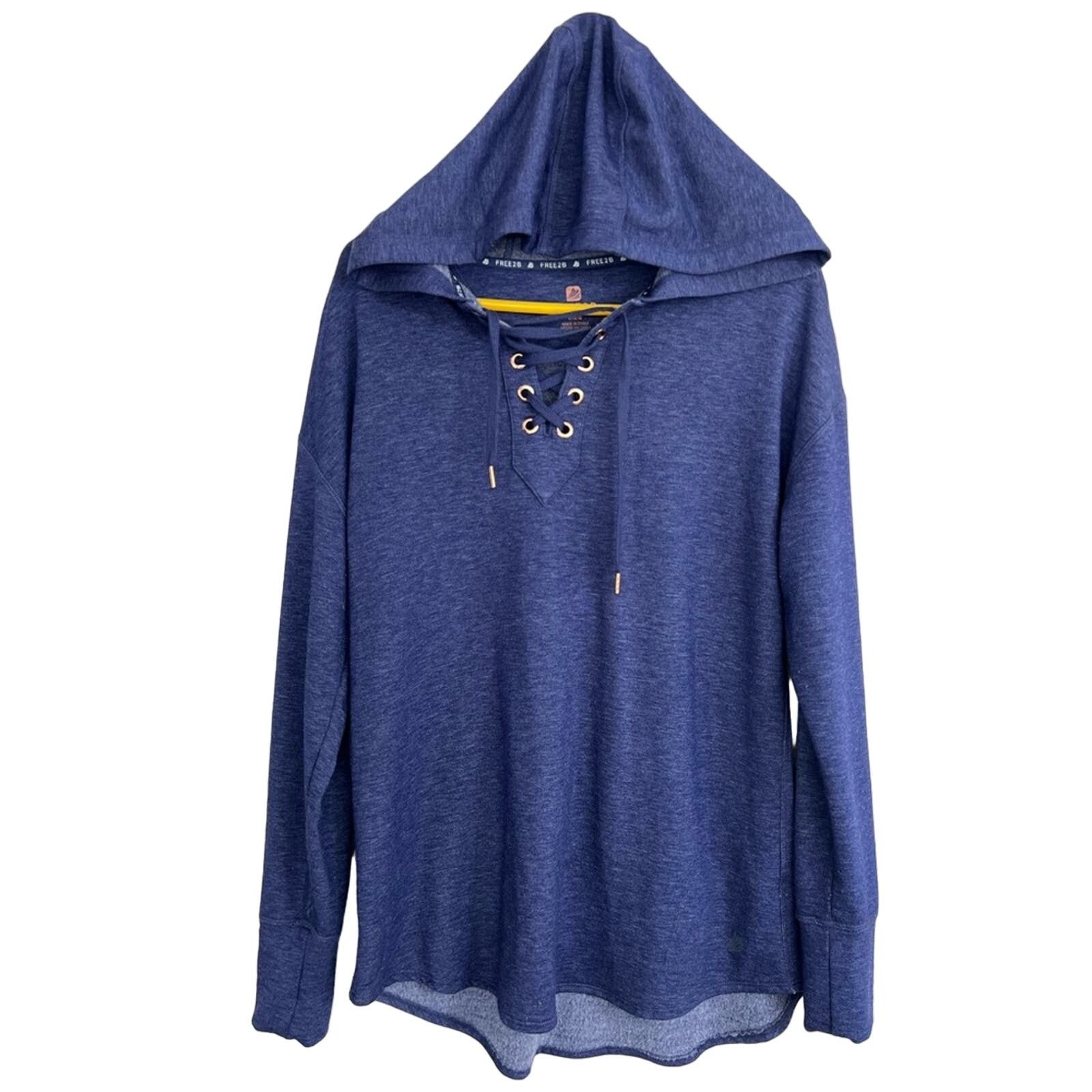 Other Women’s Free2B Blue Active Hoodie Size Large CLEAN Size L / US 10 / IT 46 - 1 Thumbnail