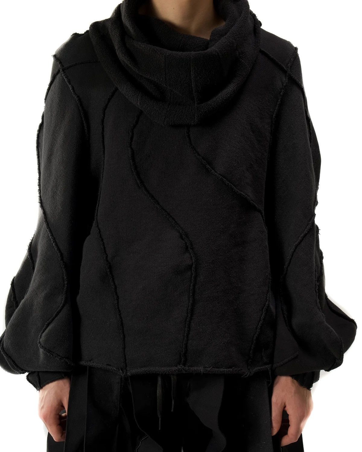 Jordan Arthur Smith Collection 2 Black Dip Dyed Reversible Human Sweater Size US L / EU 52-54 / 3 - 1 Thumbnail