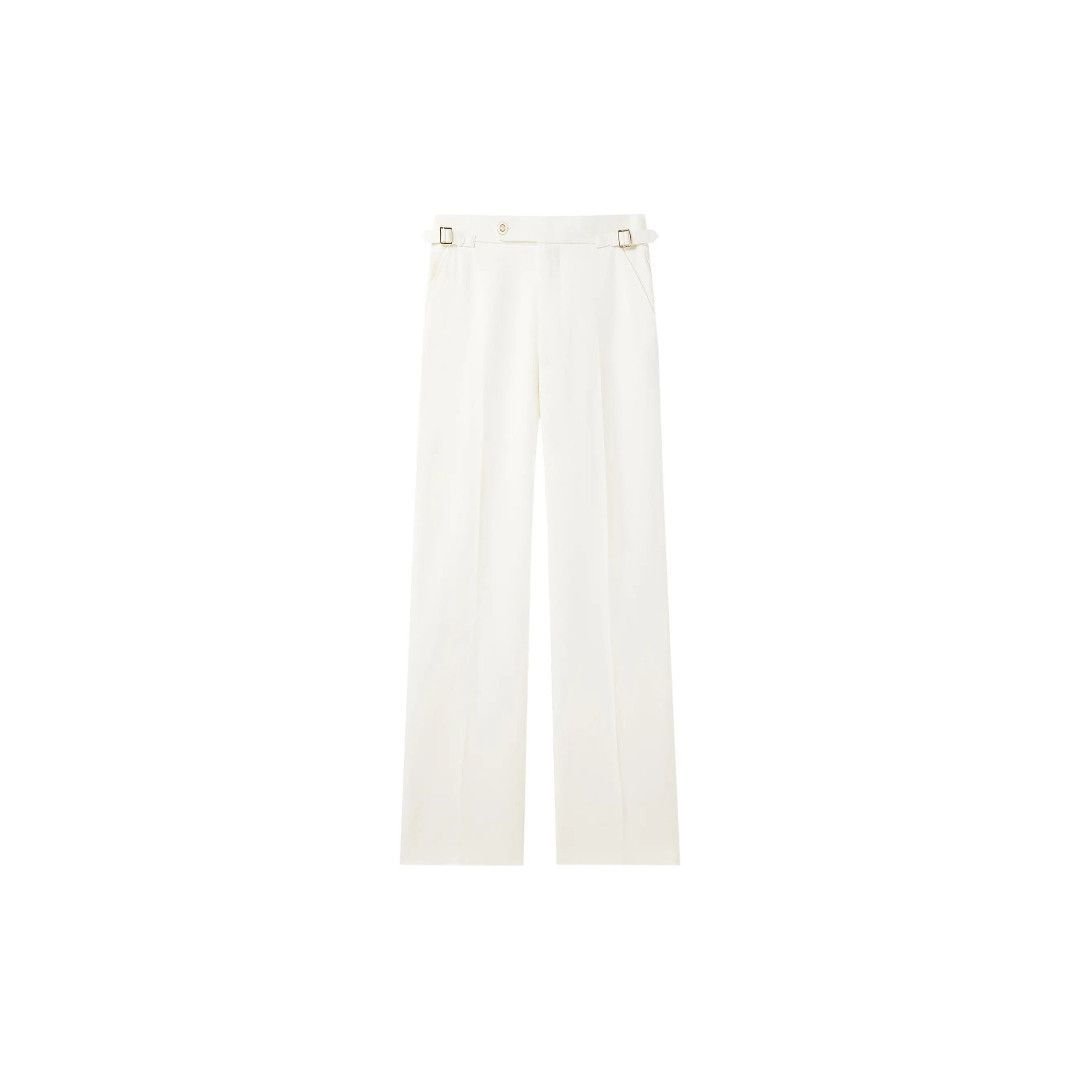 Casablanca o1mle0326 Straight Leg Trousers Pants in White Size US 30 / EU 46 - 1 Thumbnail