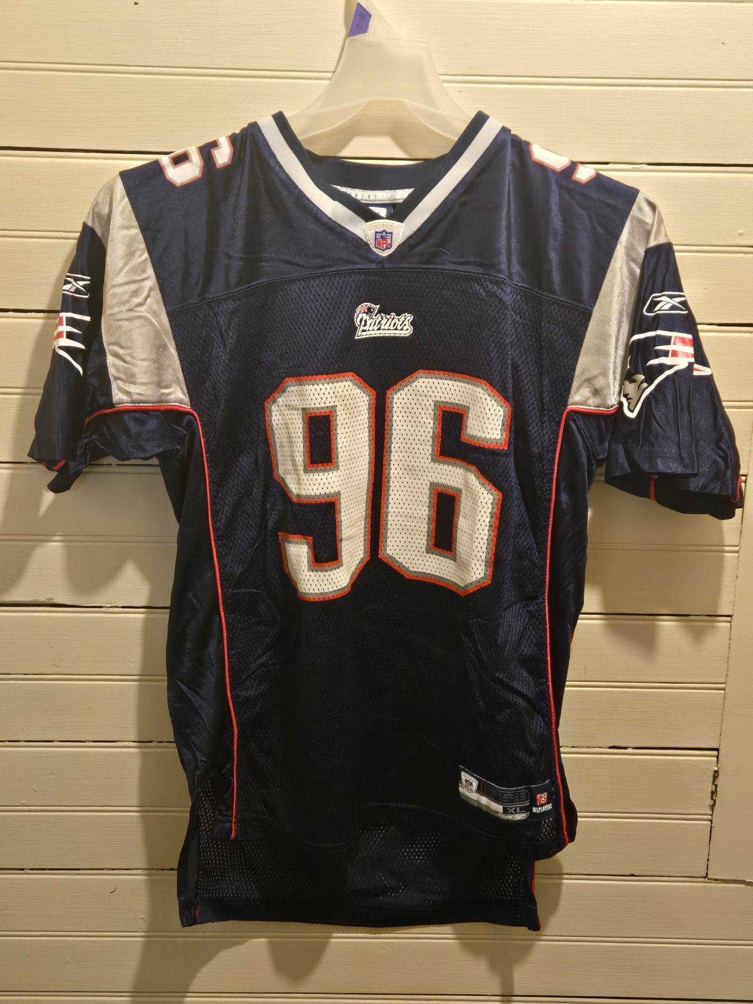 Reebok Reebok NFL Equipment Patriots Jersey Mens XL 96 Thomas Size US XL / EU 56 / 4 - 2 Thumbnail