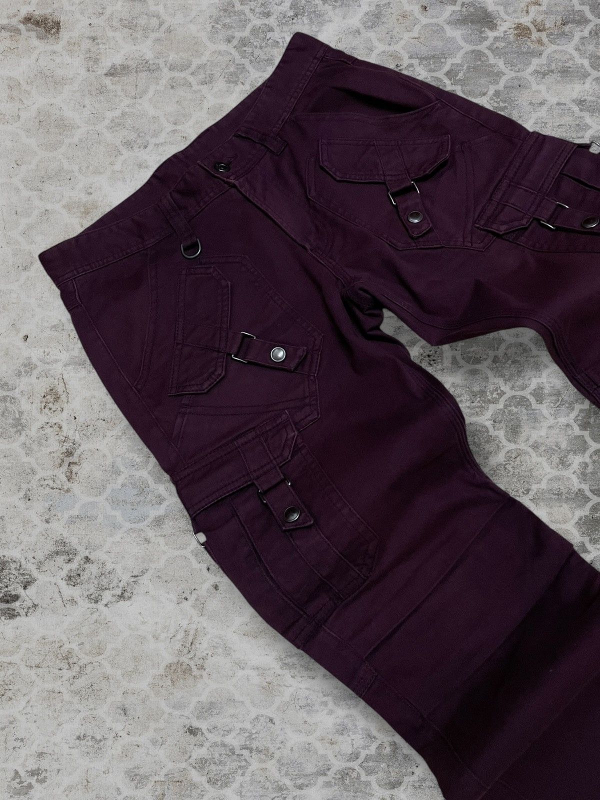 Japanese Brand Vintage 1990s Japan Designer Hideways Nicole Bondage Pant Size US 30 / EU 46 - 7 Thumbnail