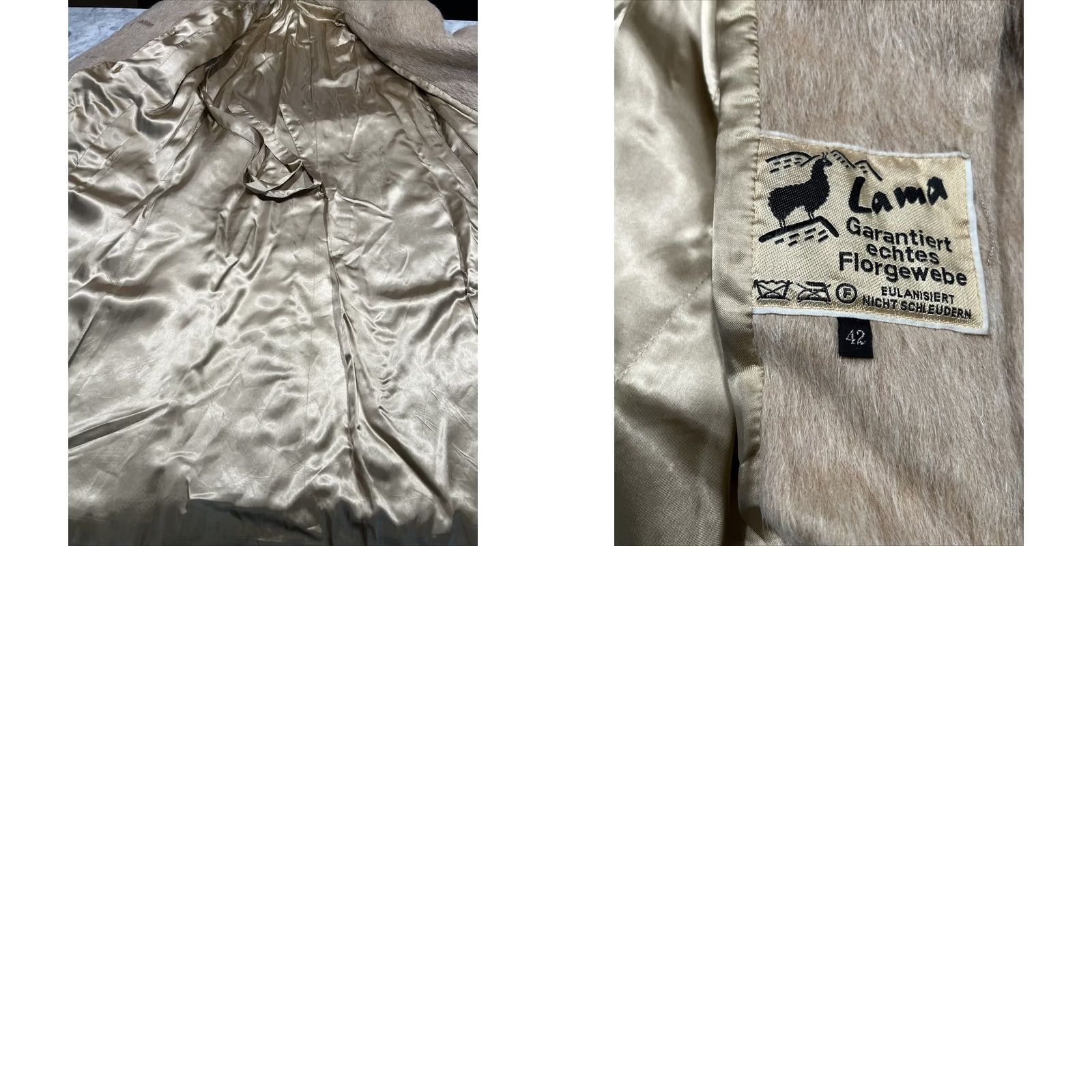 Vintage VINTAGE Lama Jacket Women’s 42 Long Garantiert Echtes Florgewebe Size M / US 6-8 / IT 42-44 - 9 Thumbnail