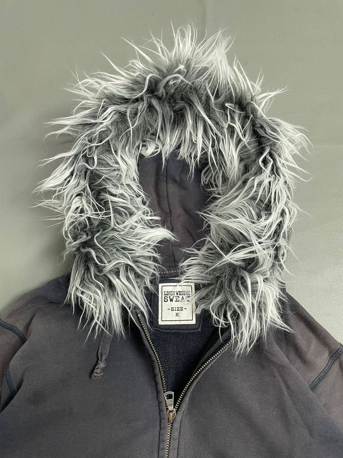 Japanese Brand Japanese Sun faded Fur Hoodie Size US M / EU 48-50 / 2 - 4 Thumbnail