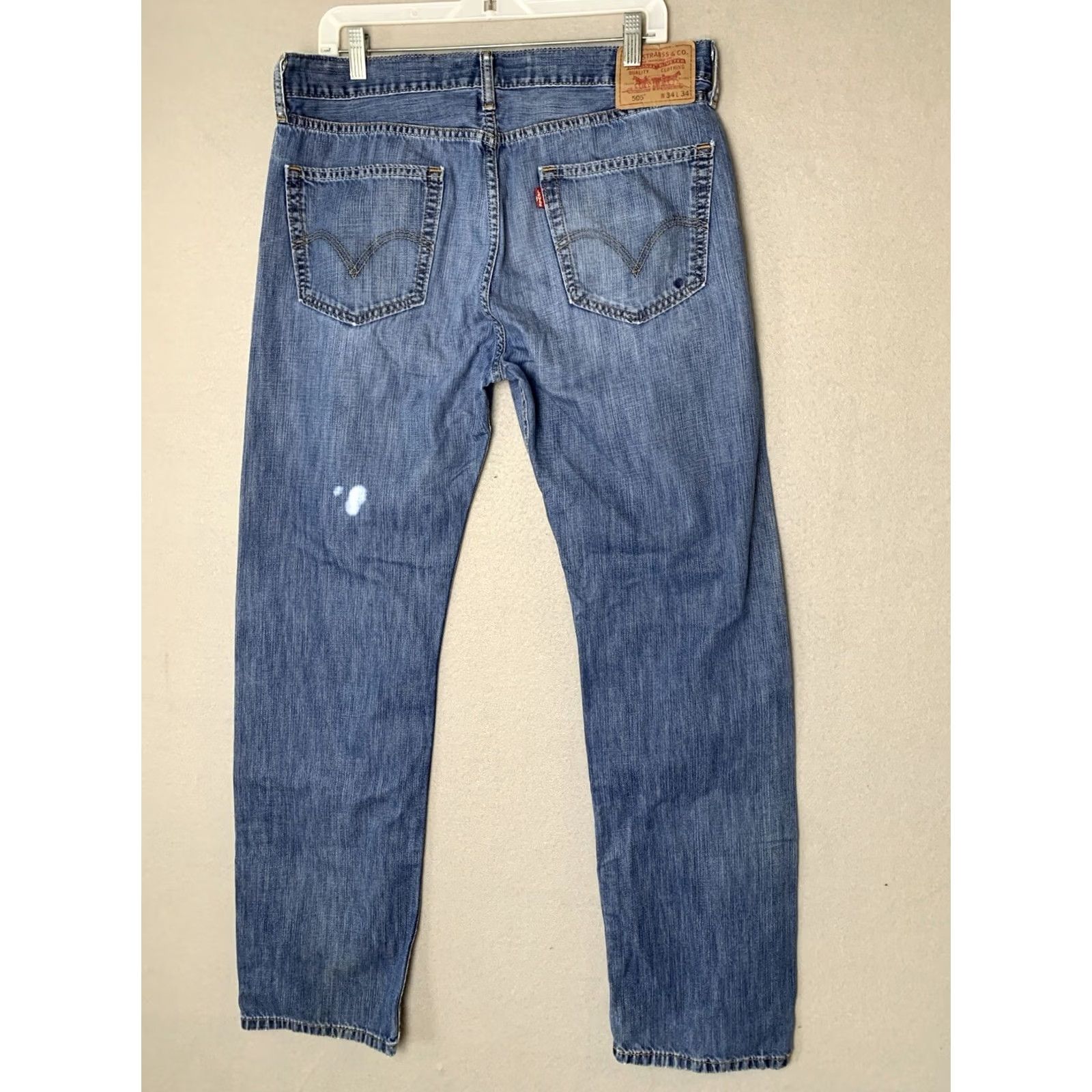 Levi's VINTAGE Levi's 505 Jeans Mens 34x34 Blue Straight Fit Denim 90s Cowboy Grunge USA 5-Pocket Mens Size US 34 / EU 50 - 2 Thumbnail