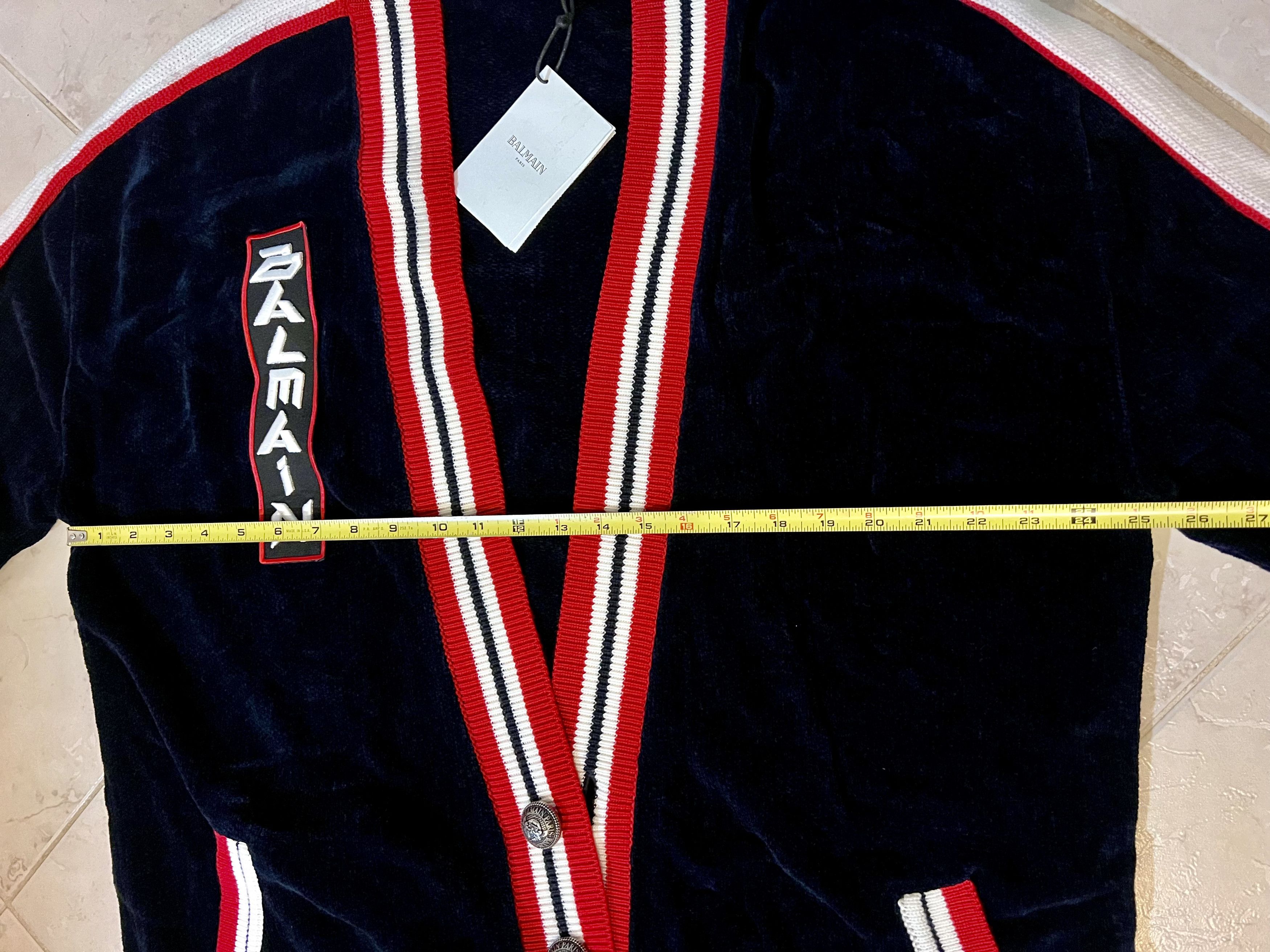 Balmain Balmain Maxi Velvet Cardigan Oversize Japanese Style Size US S / EU 44-46 / 1 - 12 Thumbnail