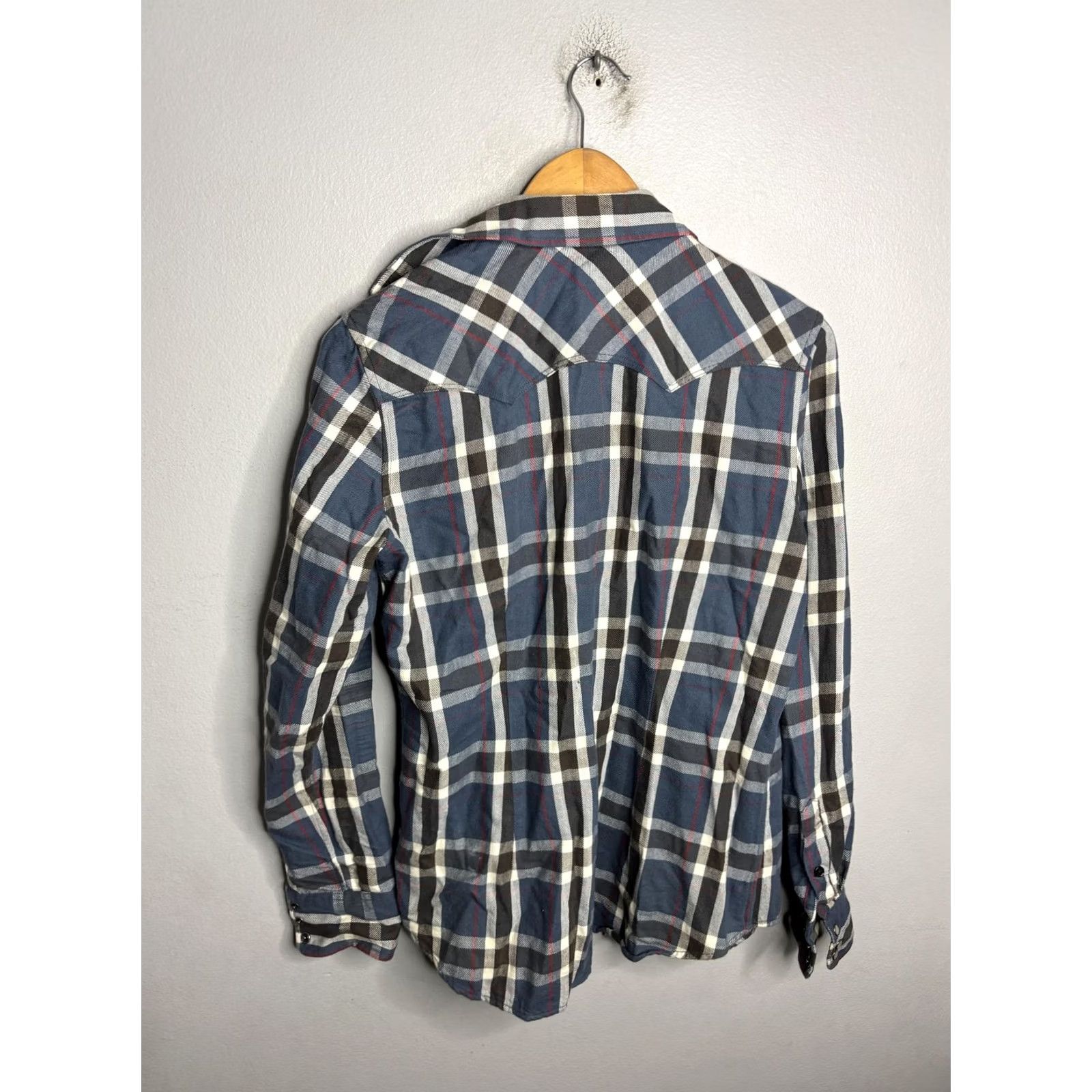 Ralph Lauren Lauren Jeans Co Ralph Lauren Shirt Mens Medium Blue Plaid Western Pearl Snap 90s Size US M / EU 48-50 / 2 - 7 Thumbnail