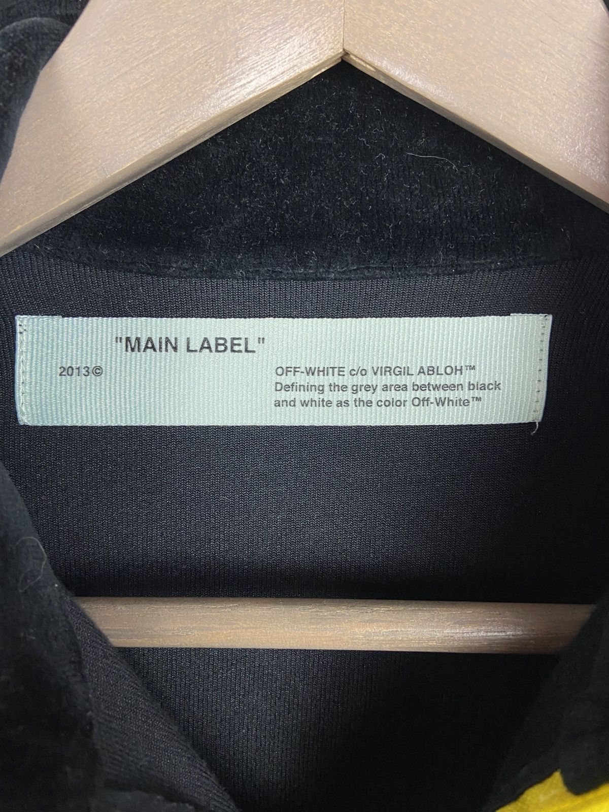 Off-White RRP$700 Off White Logo Intarsia Velour Track Jacket Mens Size US XS / EU 42 / 0 - 11 Thumbnail