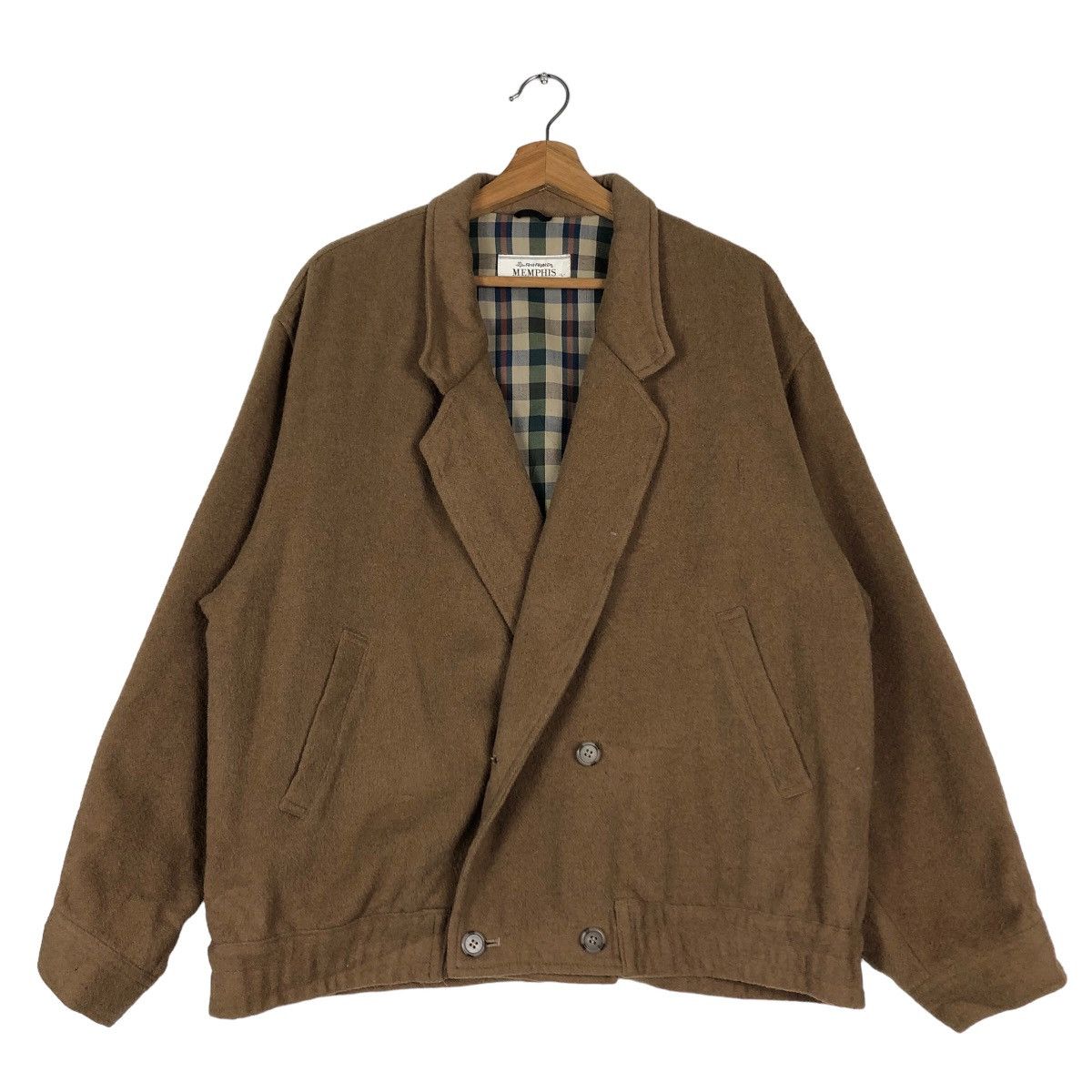 Issey Miyake 🔥Vintage Wool Jacket Memphis Japan Blanket Lining Size US L / EU 52-54 / 3 - 1 Thumbnail